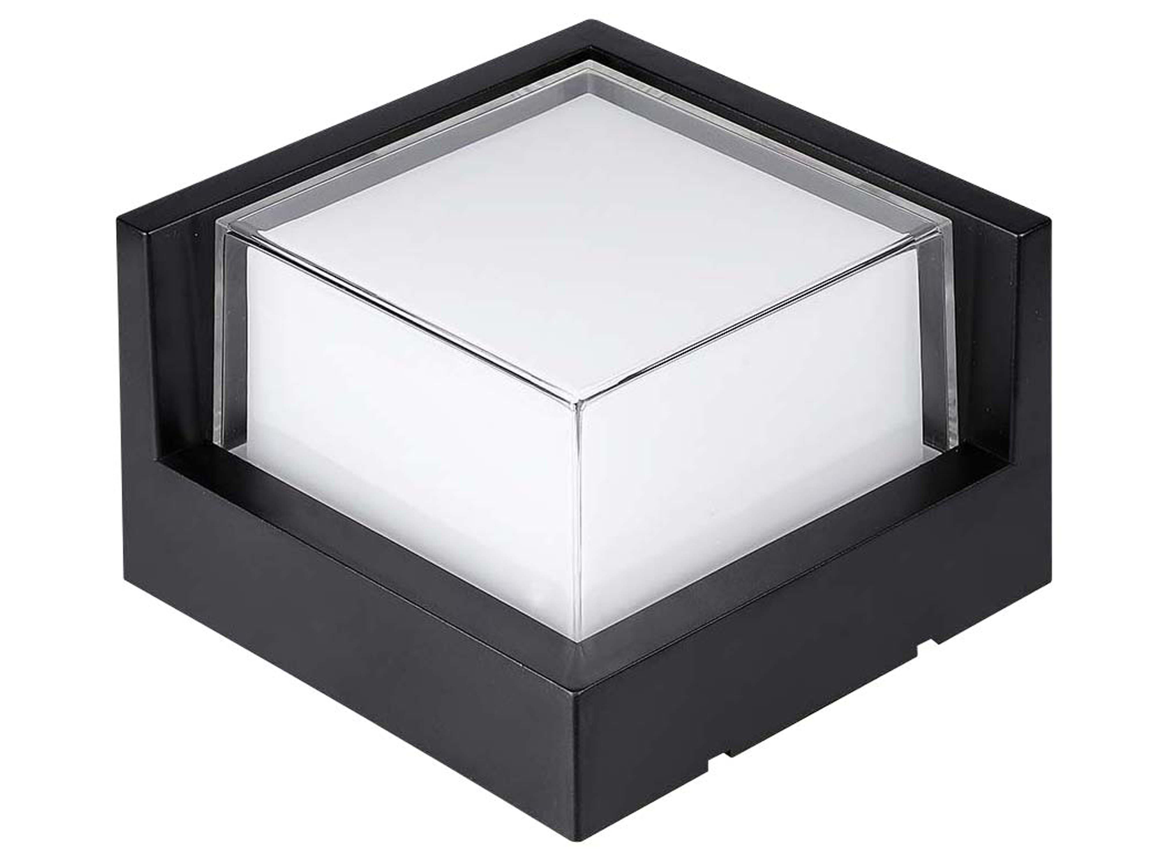 V-TAC LED-Wandleuchte VT-827, EEK: F, 12 W, 1160 lm, 4000 K, schwarz