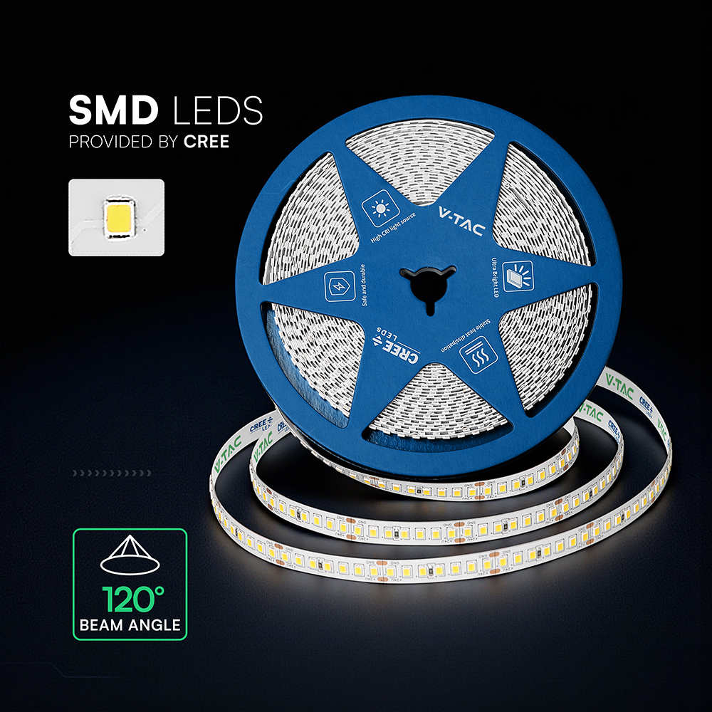 V-TAC LED-Stripe VT-2125976, 120W, EEK: E, 13800lm, 4000K, 120°, 24V, 10m