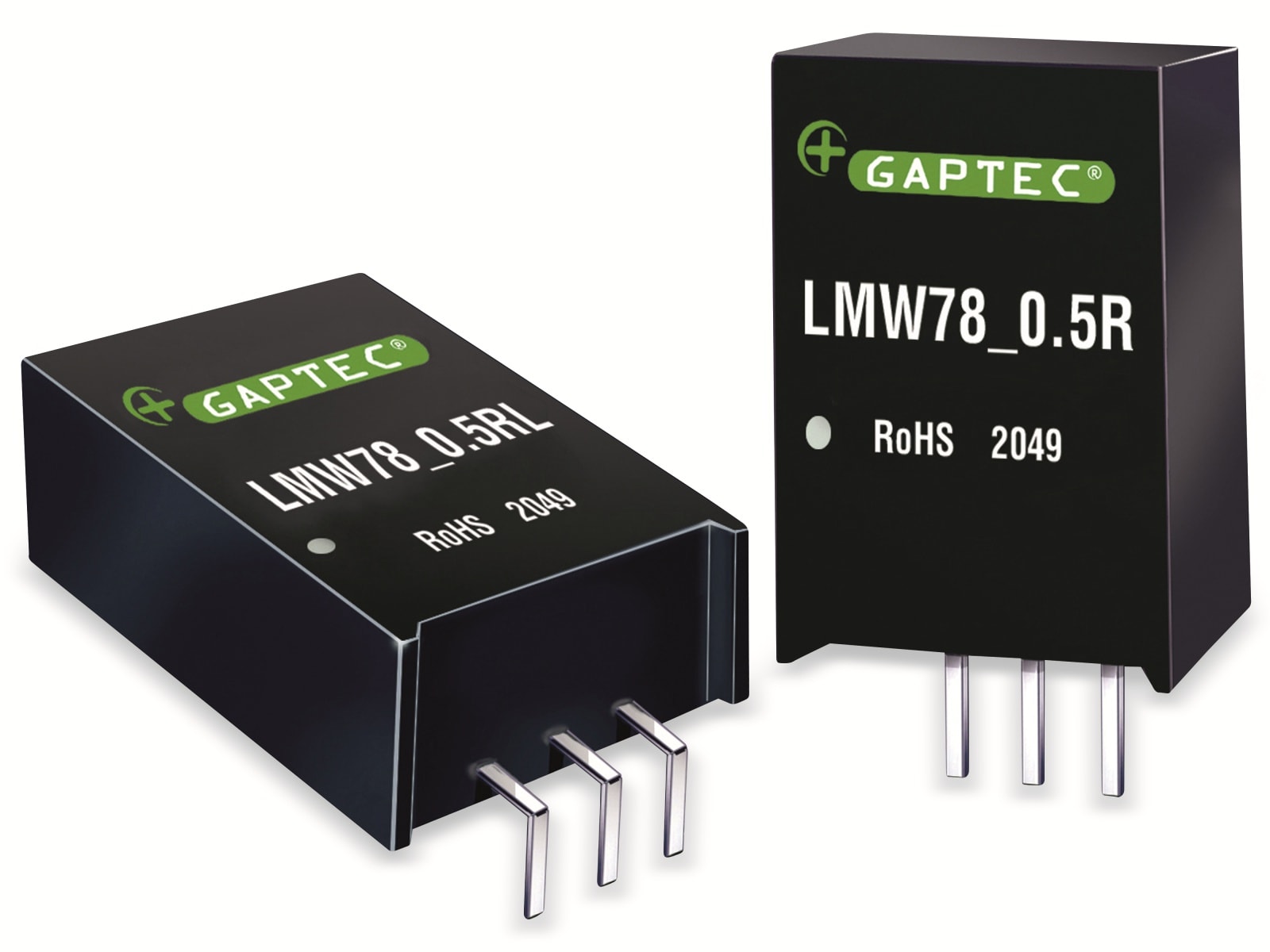 GAPTEC DC-DC-Wandler, Electronic, SIP3, 18-90Vin, 12Vout, 500mA, 11,5x9x17,5mm GAPTEC DC-DC-Wandler, Electronic, SIP3, 18-90Vin, 12Vout, 500mA, 11,5x9x17,5mm