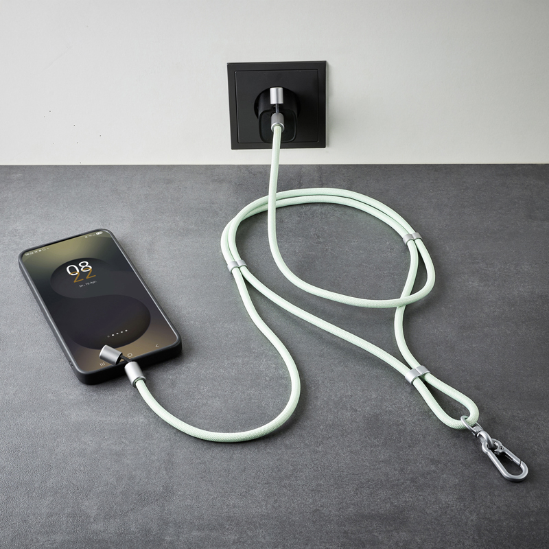 INTENSO USB-Kabel Lanyard USB-C 1,65m Grün