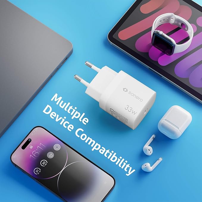 SONERO USB-C GaN Ladegerät X-PS111, 1 Port, 33W, weiß