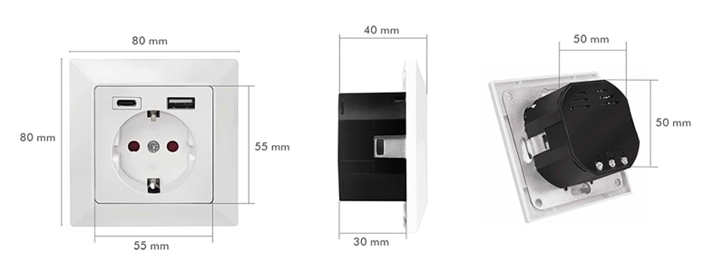 LOGILINK Unterputz-Steckdose PA0262 USB-A USB-C LOGILINK Unterputz-Steckdose PA0262 USB-A USB-C
