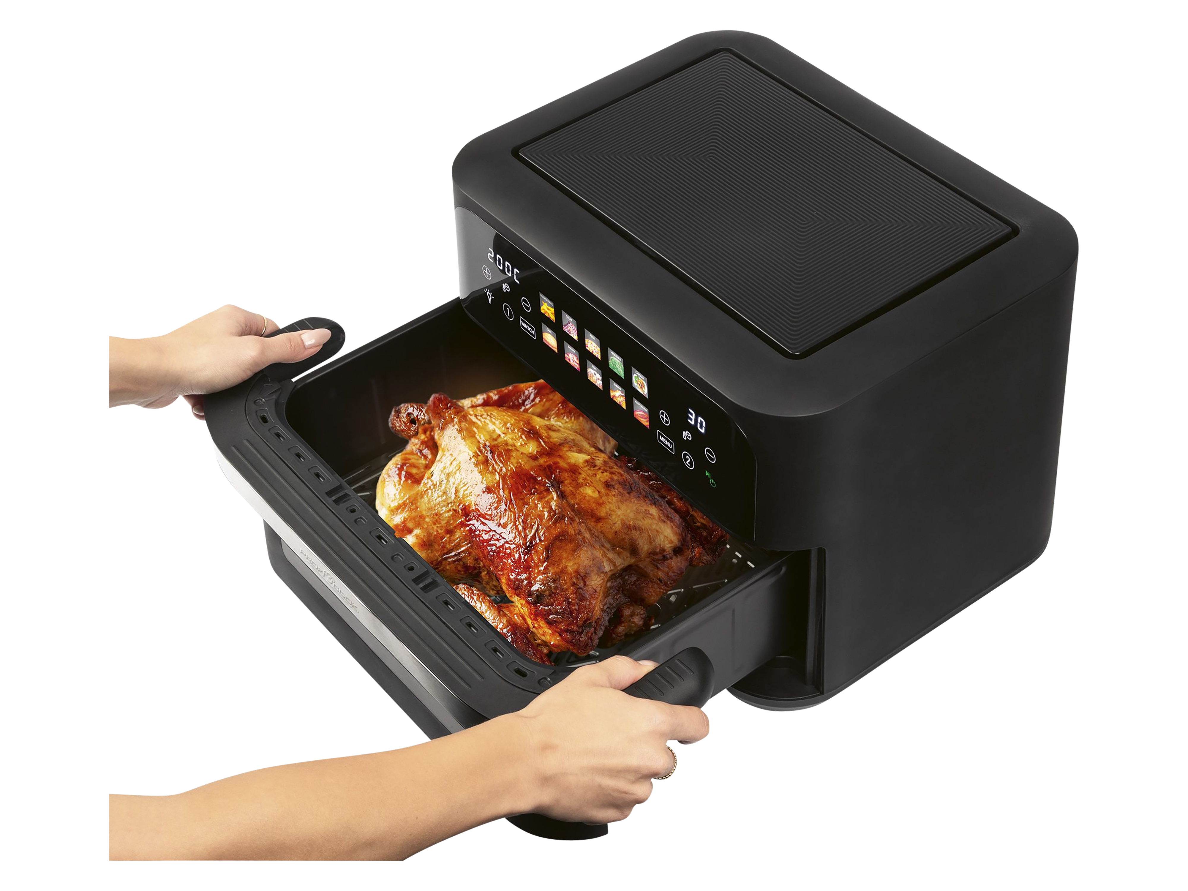 PROFICOOK Heißluftfritteuse XXL PC-FR 1313 H, 10L, 2 Kammern, 2400W