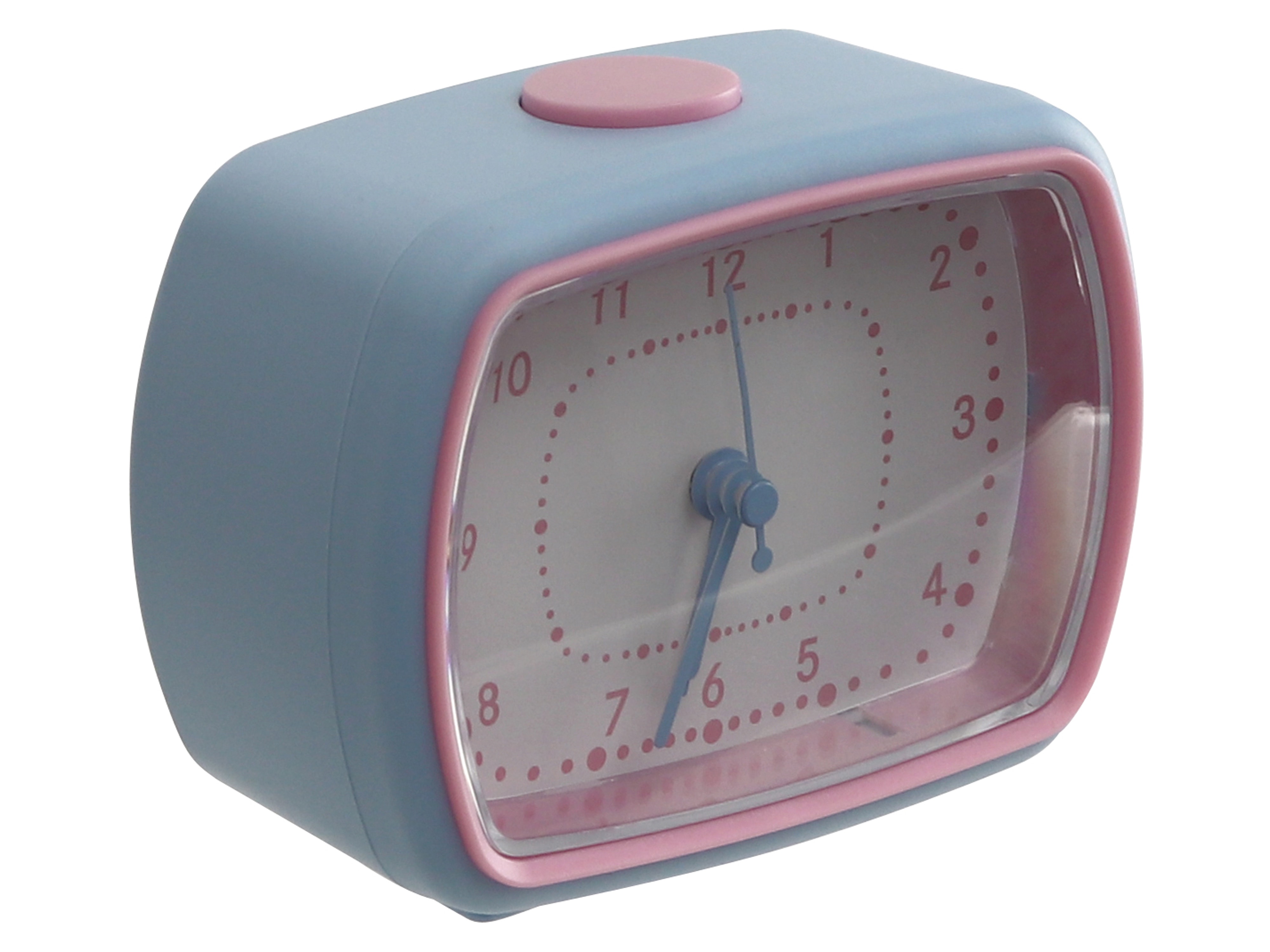 Quarzwecker, 823-02-2020-03, blau/rosa, B-Ware Quarzwecker, 823-02-2020-03, blau/rosa, B-Ware