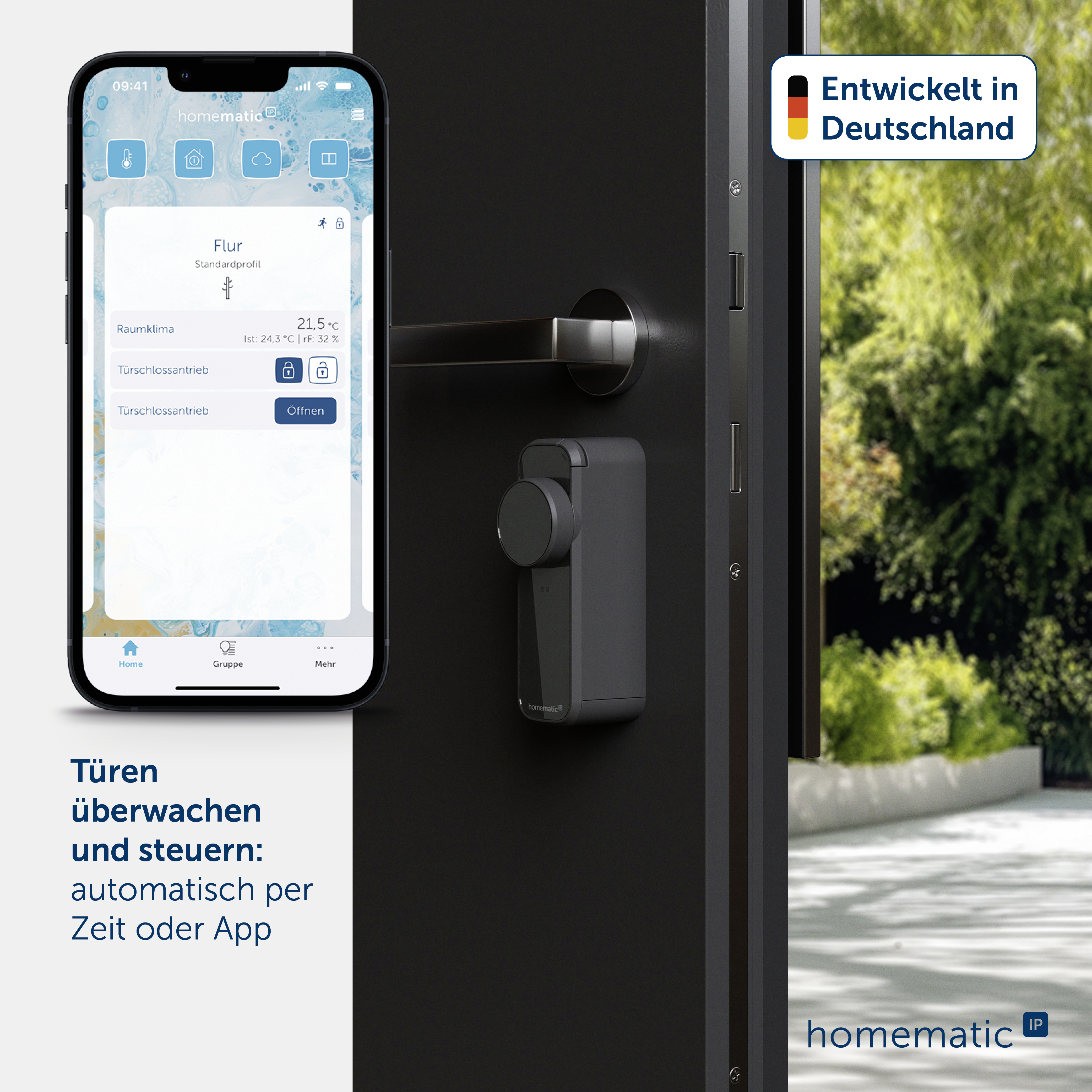 HOMEMATIC IP 162500A0, Türschlossantrieb pro, anthrazit