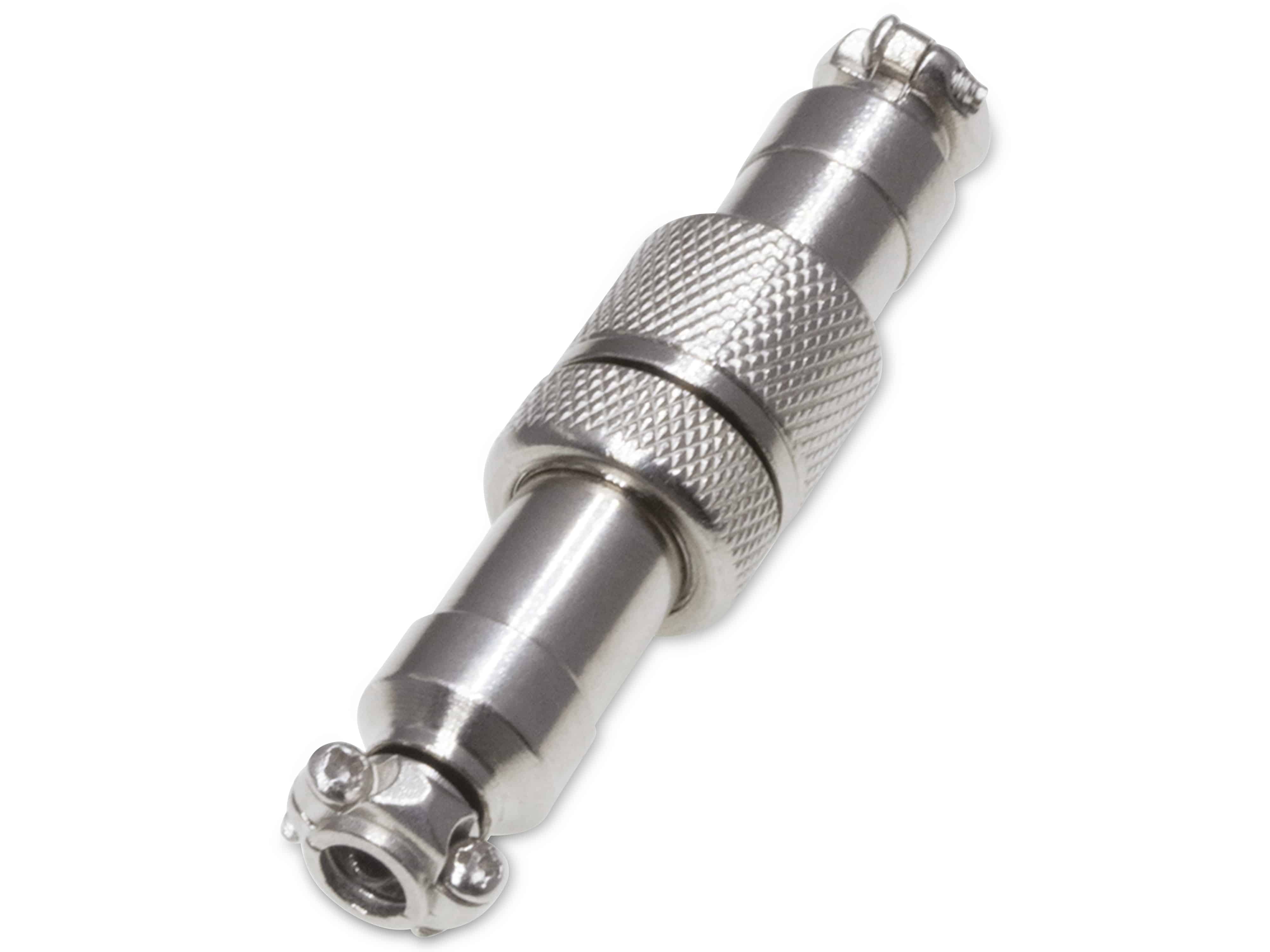 Rundsteckverbinder, 6-polig, 48V, 1A, Lötanschluss, IP55, wire to wire, 1 Stecker + 1 Buchse Rundsteckverbinder, 6-polig, 48V, 1A, Lötanschluss, IP55, wire to wire, 1 Stecker + 1 Buchse