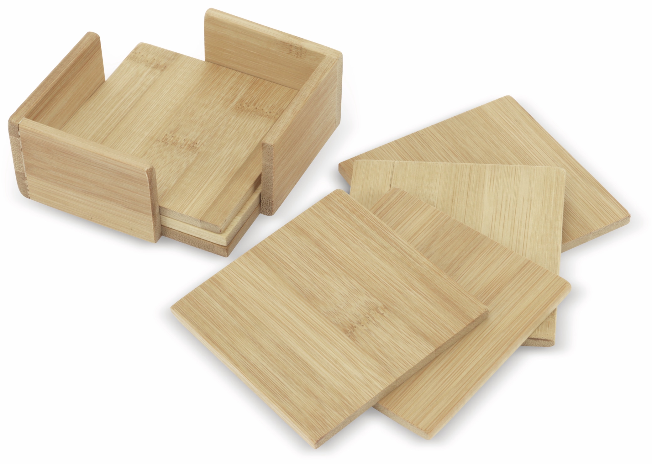 Untersetzer-Set, Bambus, 7-teilig Untersetzer-Set, Bambus, 7-teilig