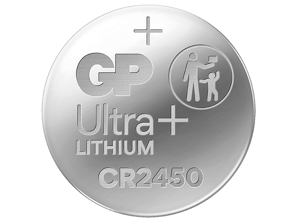 Knopfzelle GP Ultra Plus, CR2450, Lithium, 2 Stück
