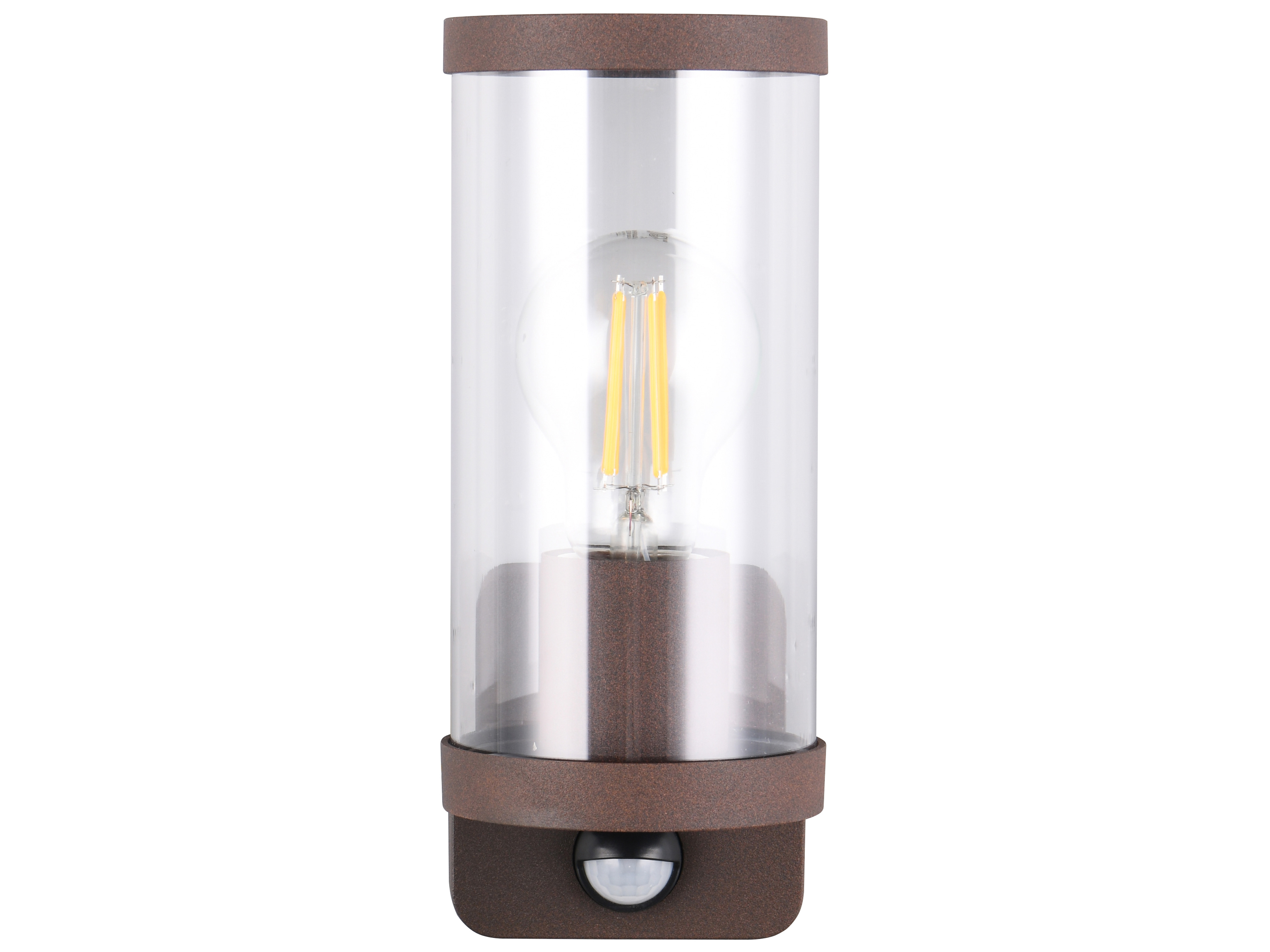 REALITY Wandleuchte BONITO R21599124, E27, ohne LM, Bewegungssensor, IP44, braun REALITY Wandleuchte BONITO R21599, E27, 28W, ohne Leuchtmittel, Bewegungssensor, IP44, braun