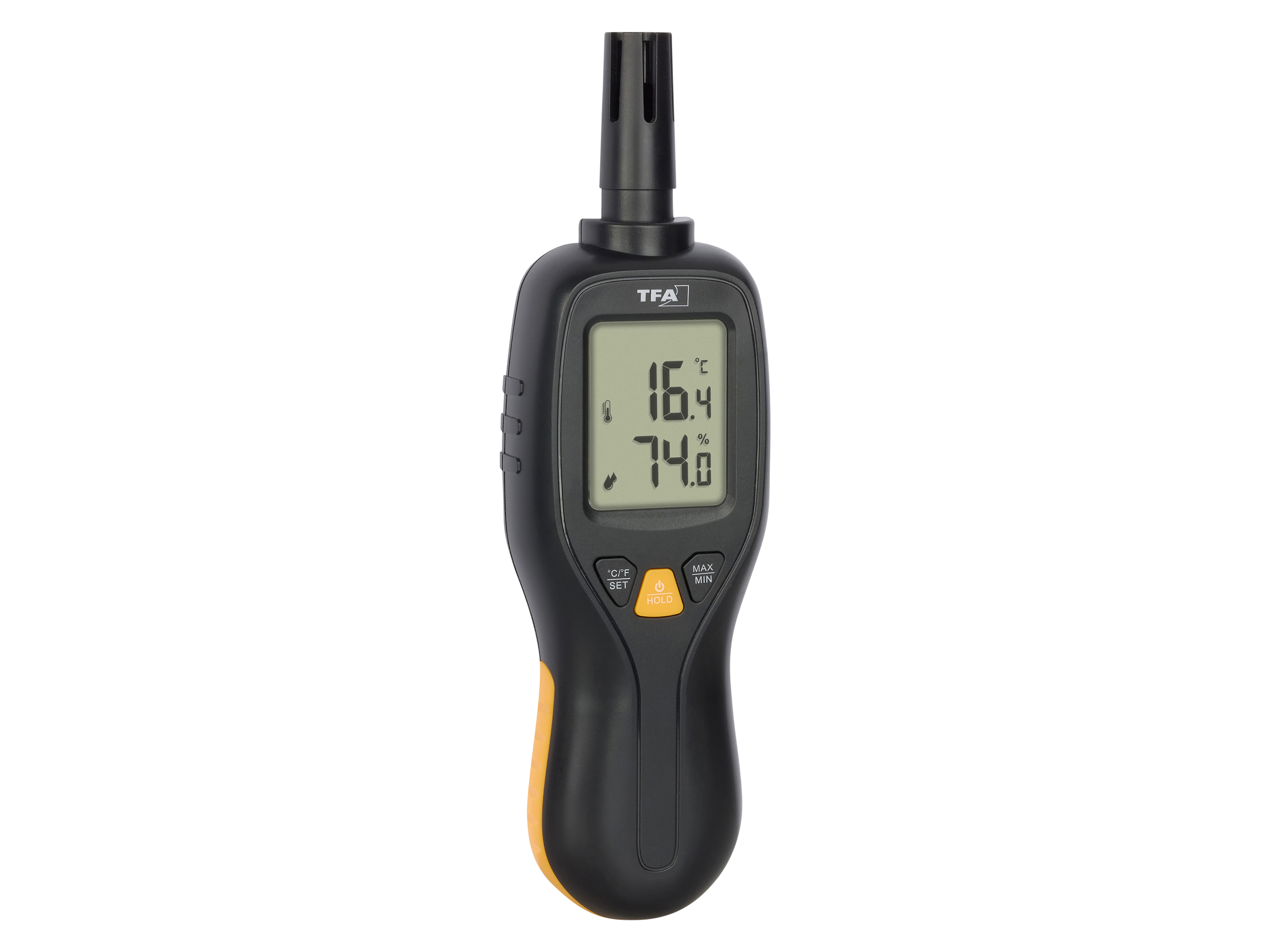 TFA Digitales Profi-Thermo-Hygrometer, schwarz