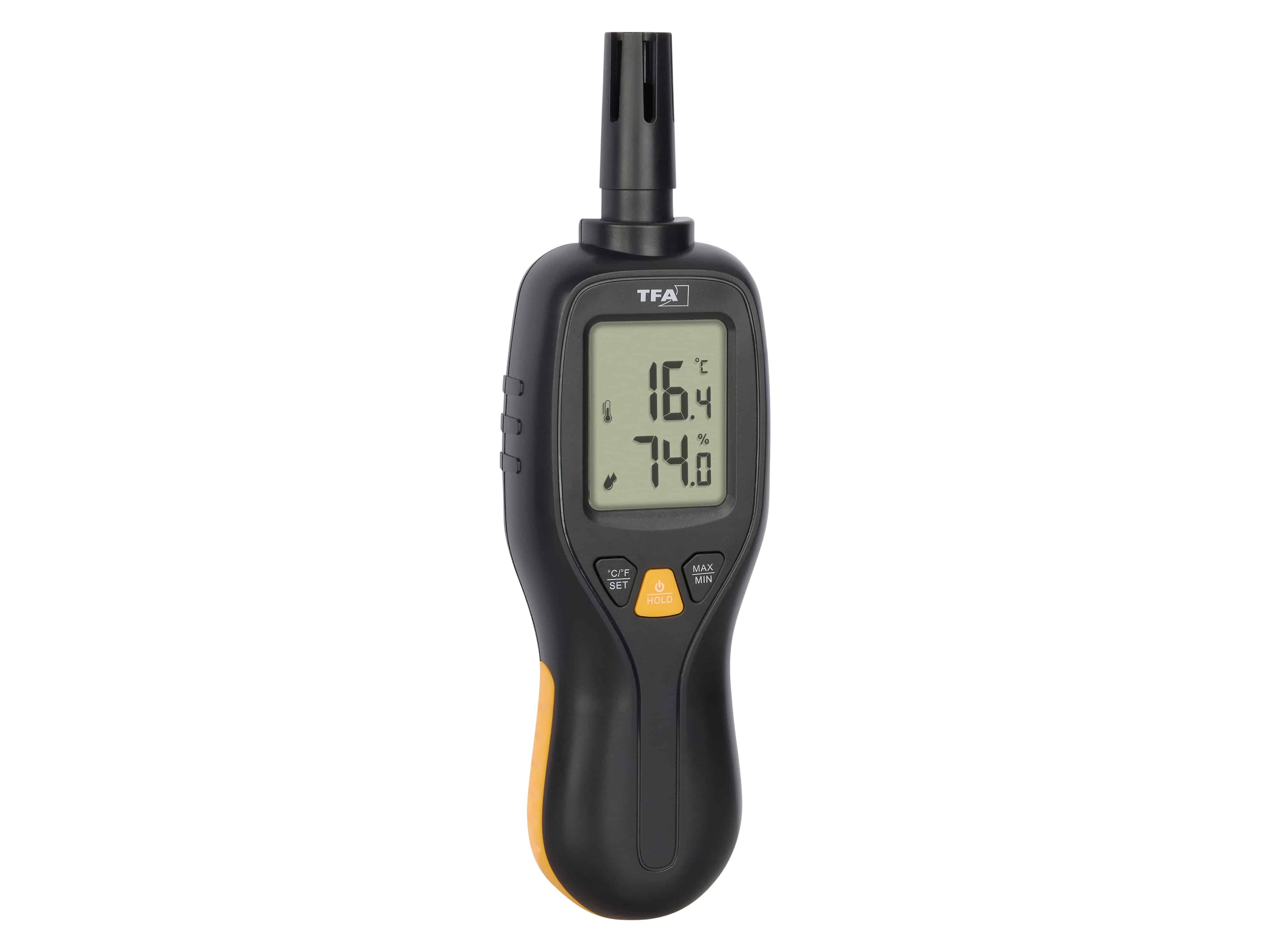 TFA Digitales Profi-Thermo-Hygrometer, schwarz