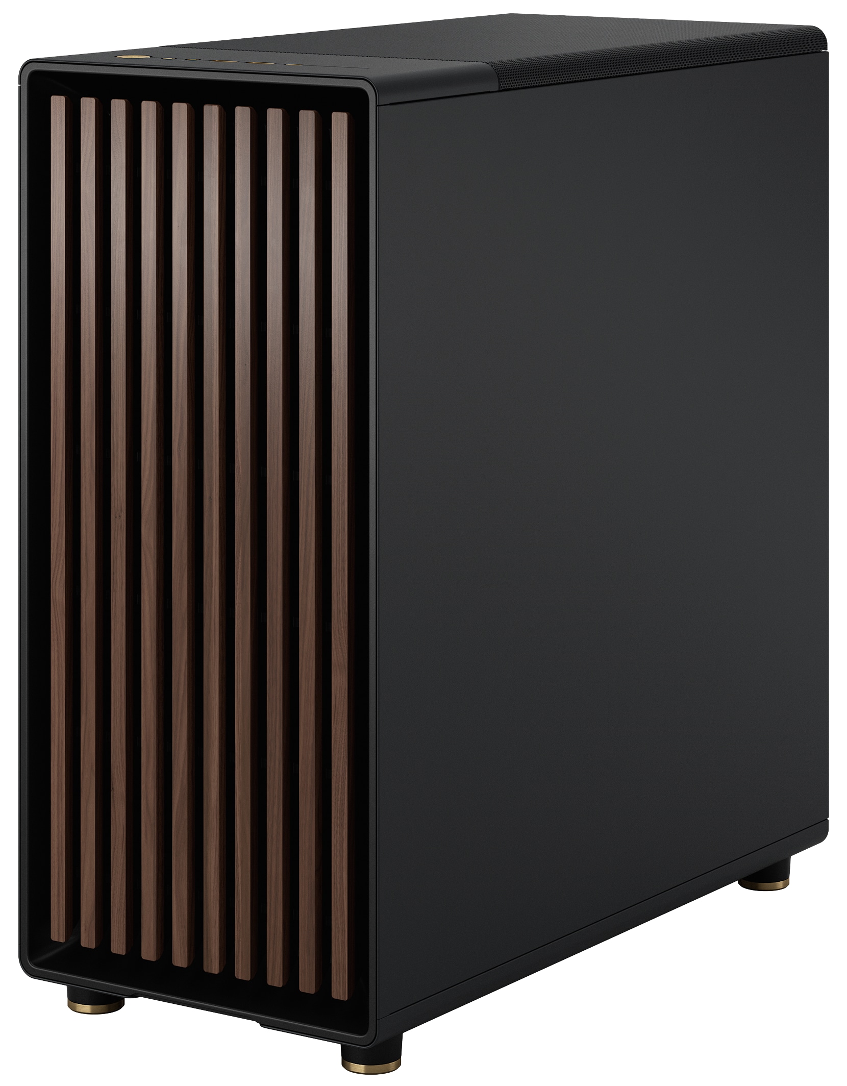FRACTAL Midi Tower Design North Charcoal schwarz TG Dark