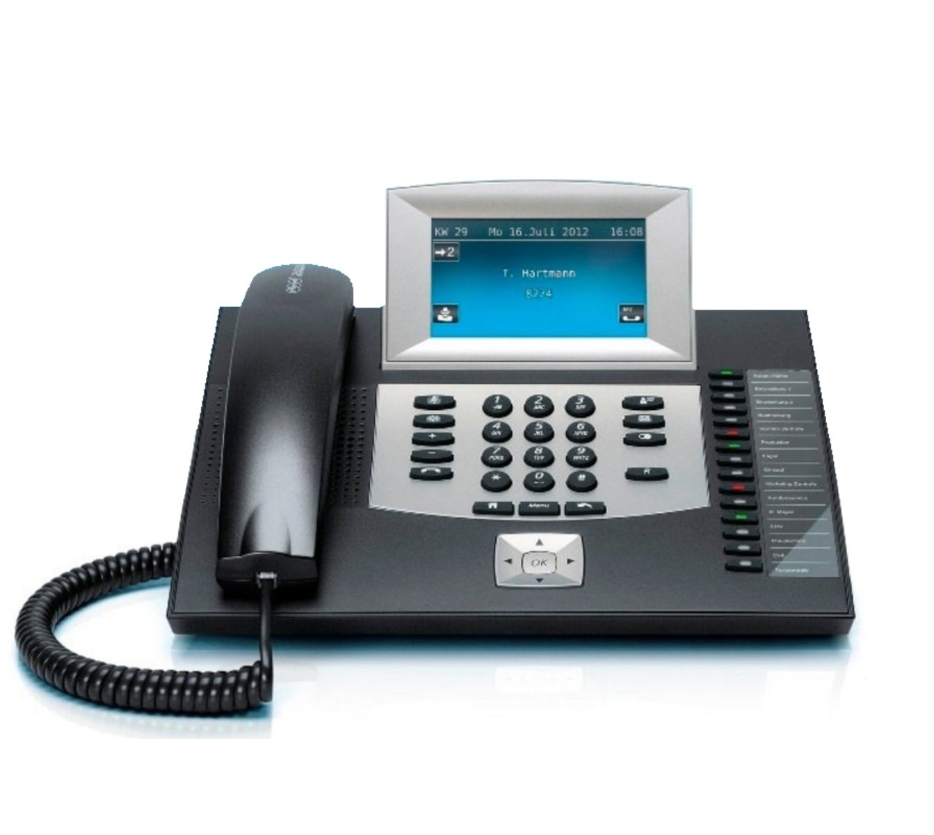 AUERSWALD Telefon COMfortel 2600 ISDN, schwarz