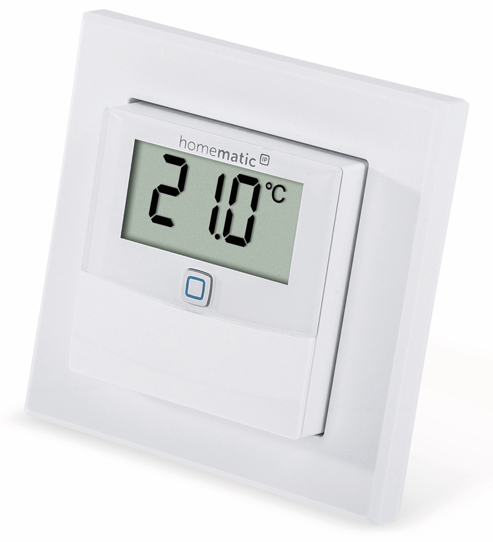 HOMEMATIC IP Smart Home 150180A0, Temp. und Luftfeucht. Sensor mit Display, 2 Stück
