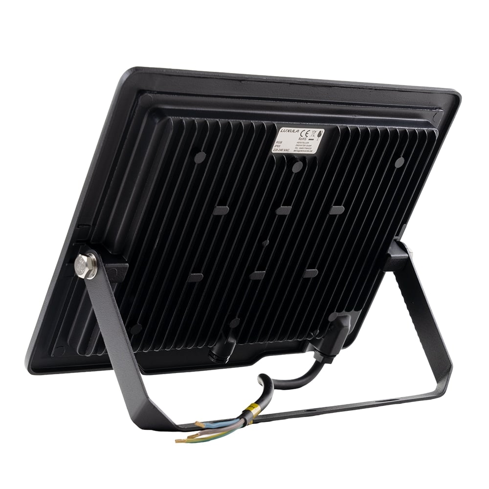 LUXULA RGB LED-Fluter LX400183, 50W, IP65, schwarz, mit Fernbedienung LUXULA RGB LED-Fluter LX400183, 50W, IP65, schwarz, mit Fernbedienung