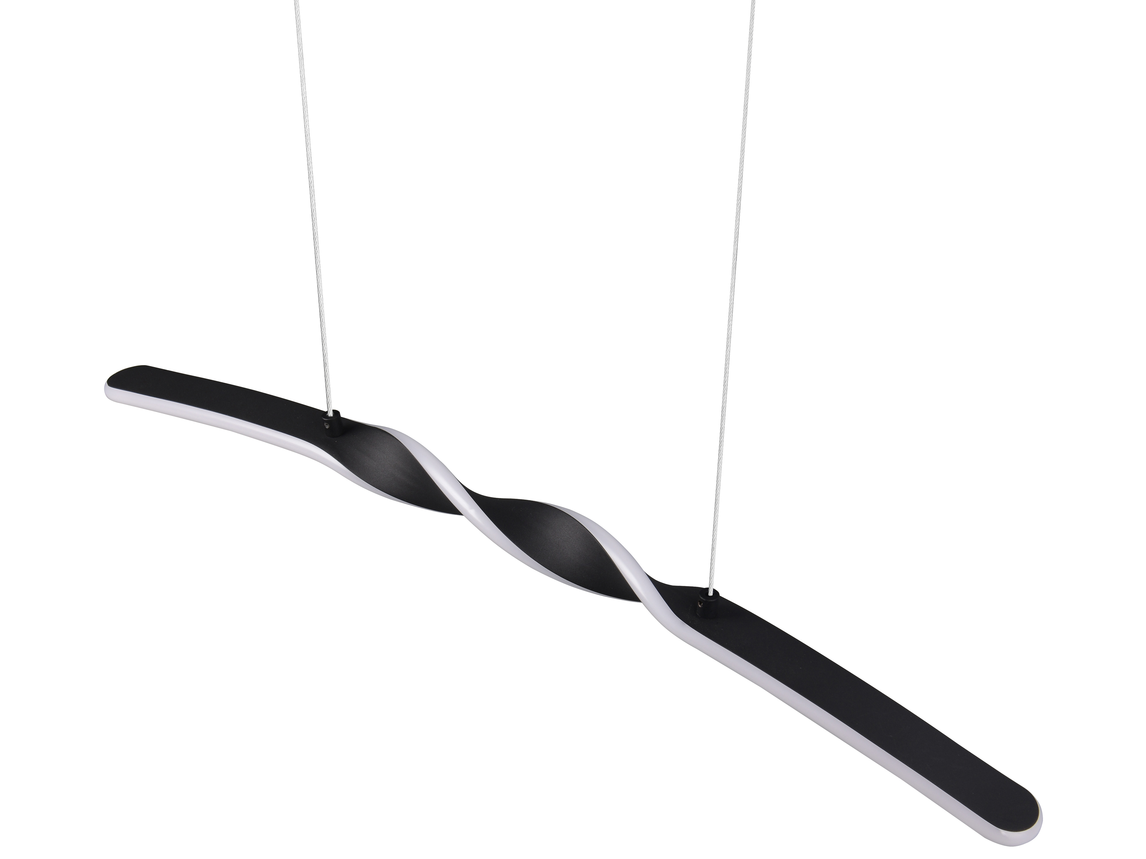 REALITY LED-Pendelleuchte Ginko R35791132, 18W, 3000K, 1980lm, warmweiß, IP20, schwarz