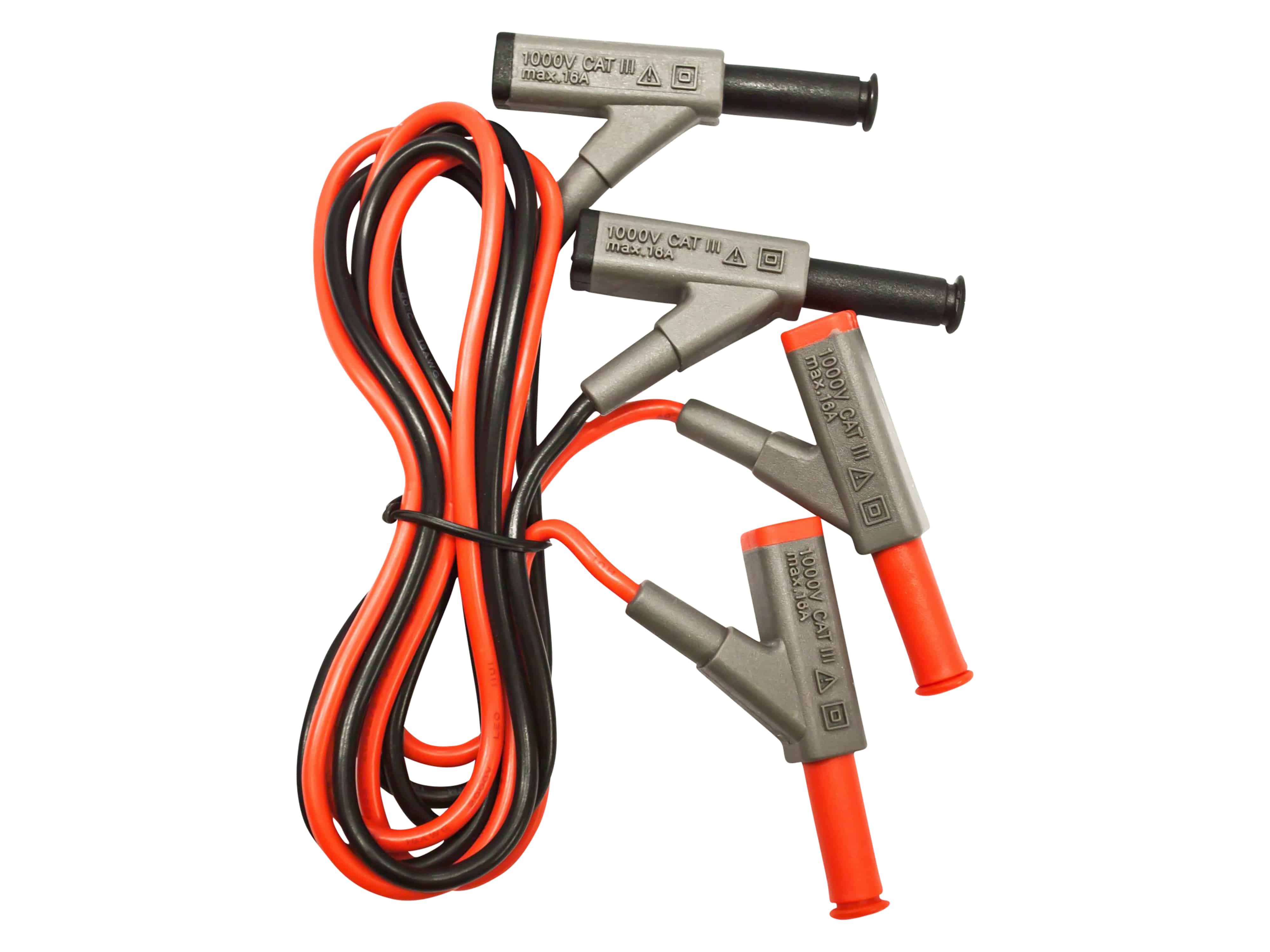 PEAKTECH Prüfleitungen P 7025, für Digital Multimeter, mit Kupplung