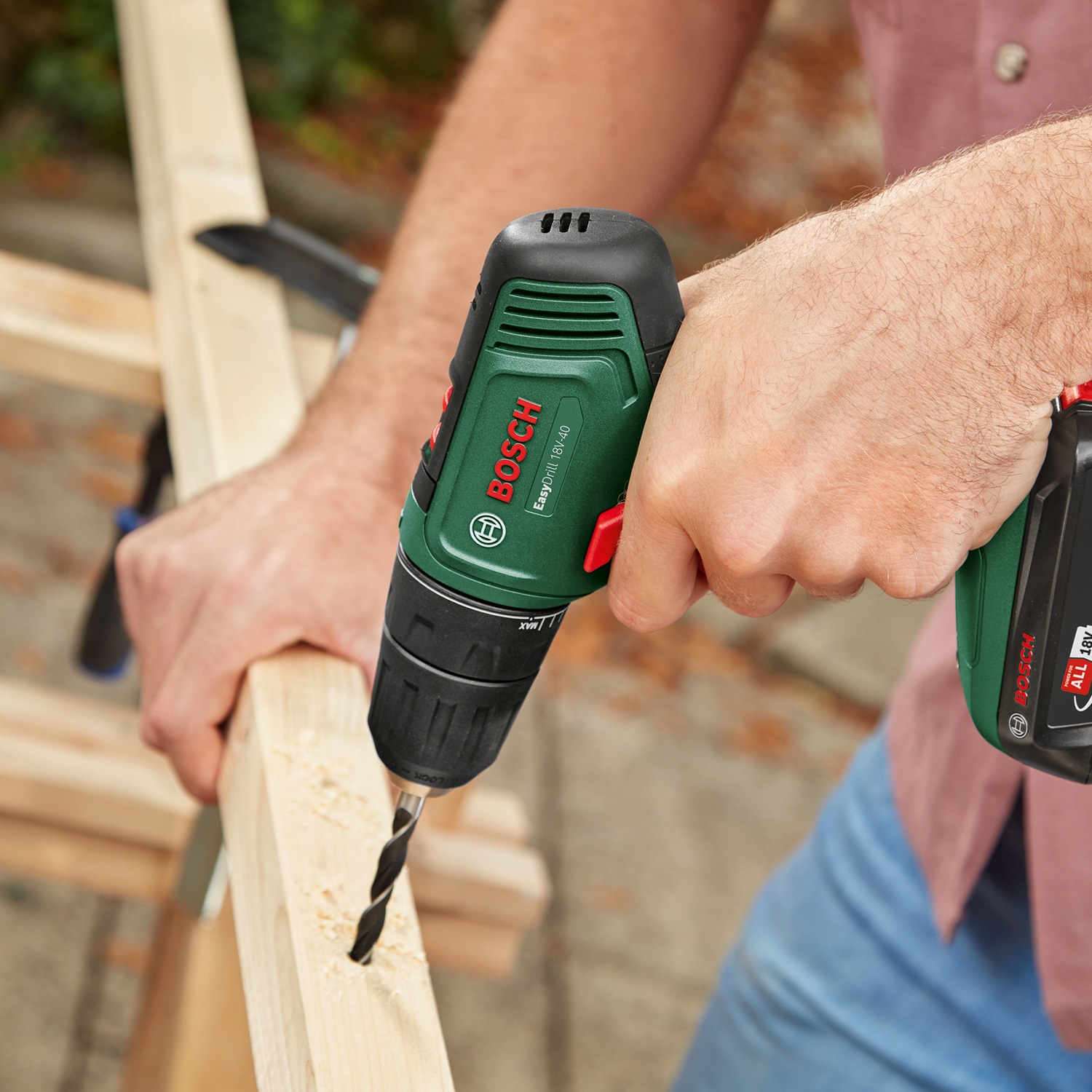BOSCH Akkuschrauber EasyDrill 18V-40, 06039D8004