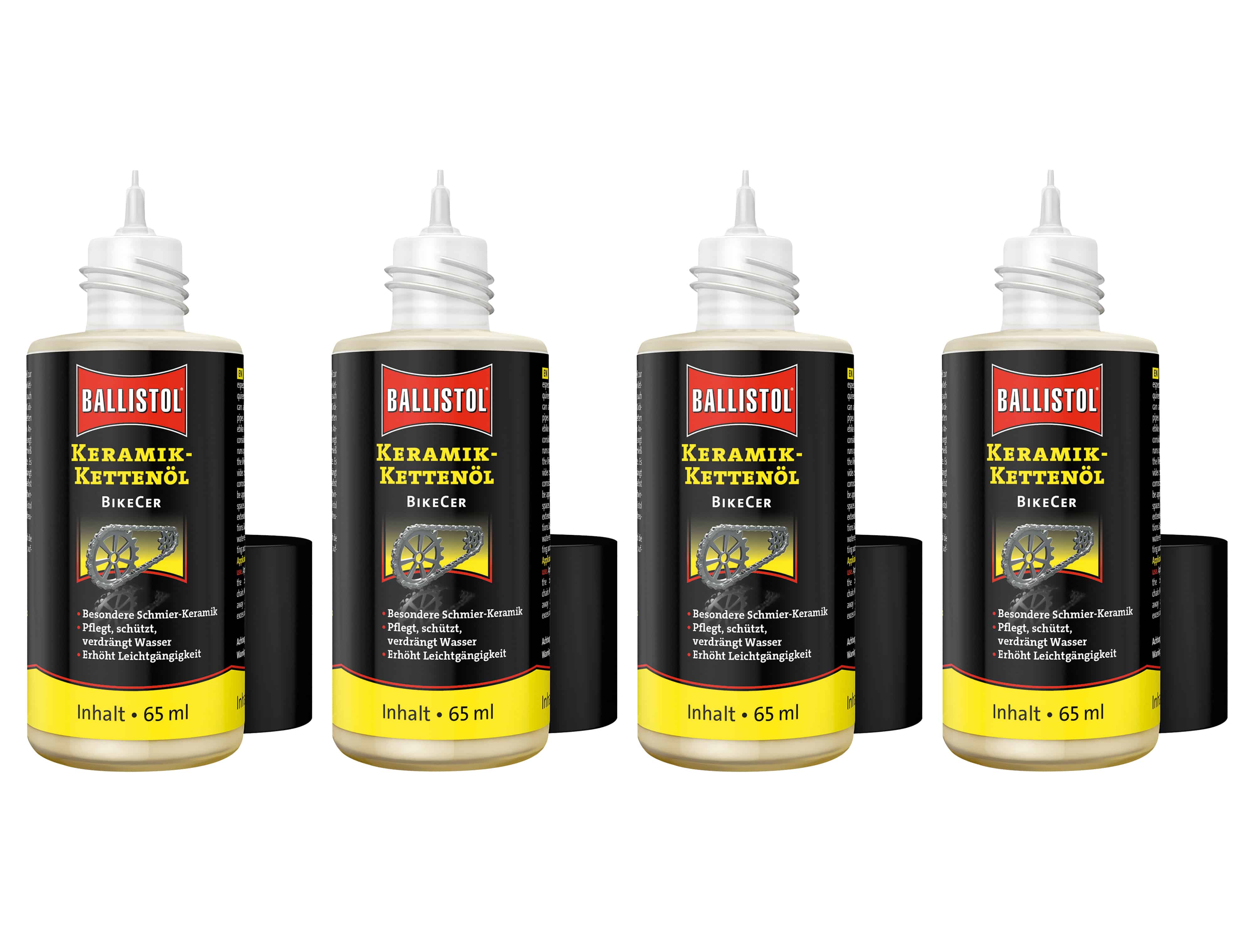 BALLISTOL Kettenöl BikeCer, 65 ml, 4 Stück BALLISTOL Kettenöl BikeCer, 65 ml, 4 Stück