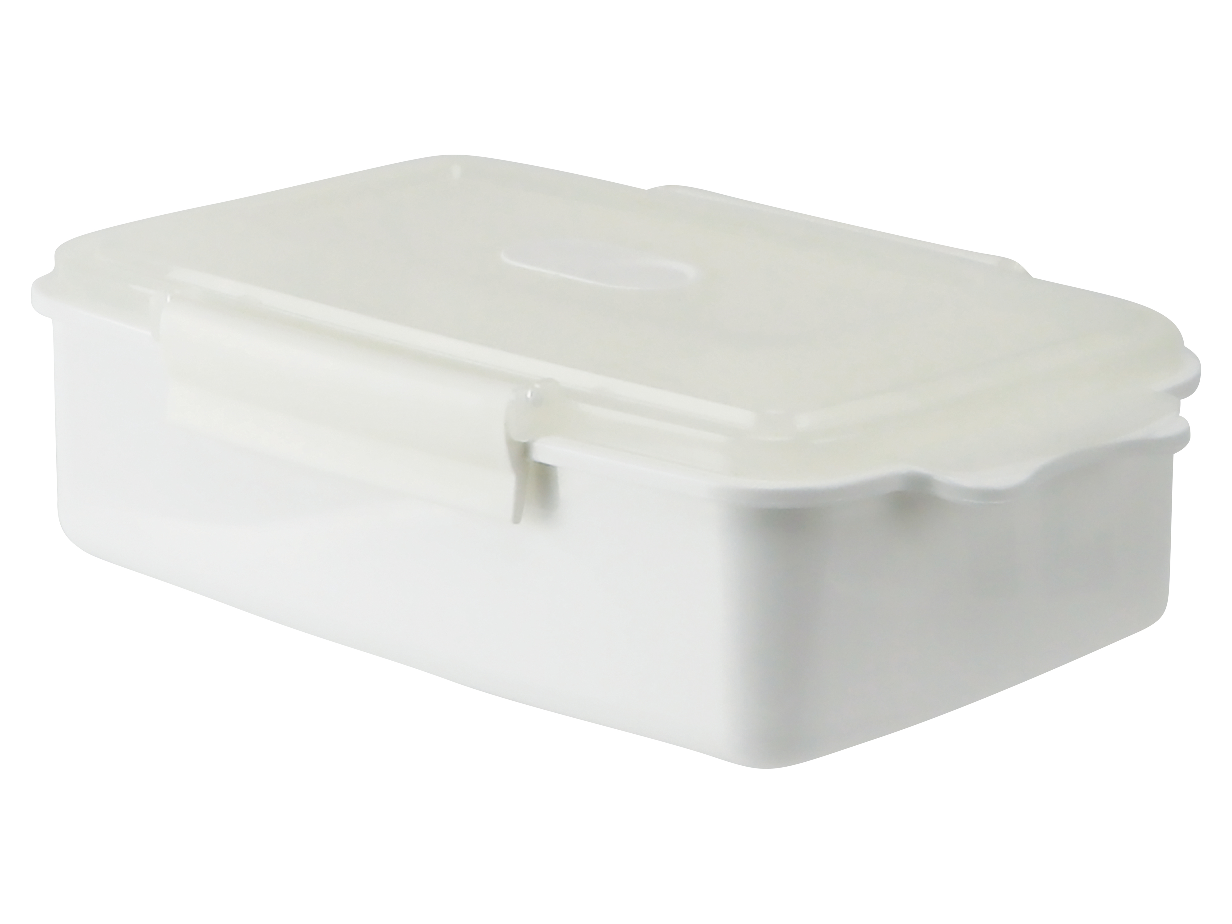 Brotzeitbox MICRO ONE, 1,25l, weiß, mit Verschlussclips und Belüftung