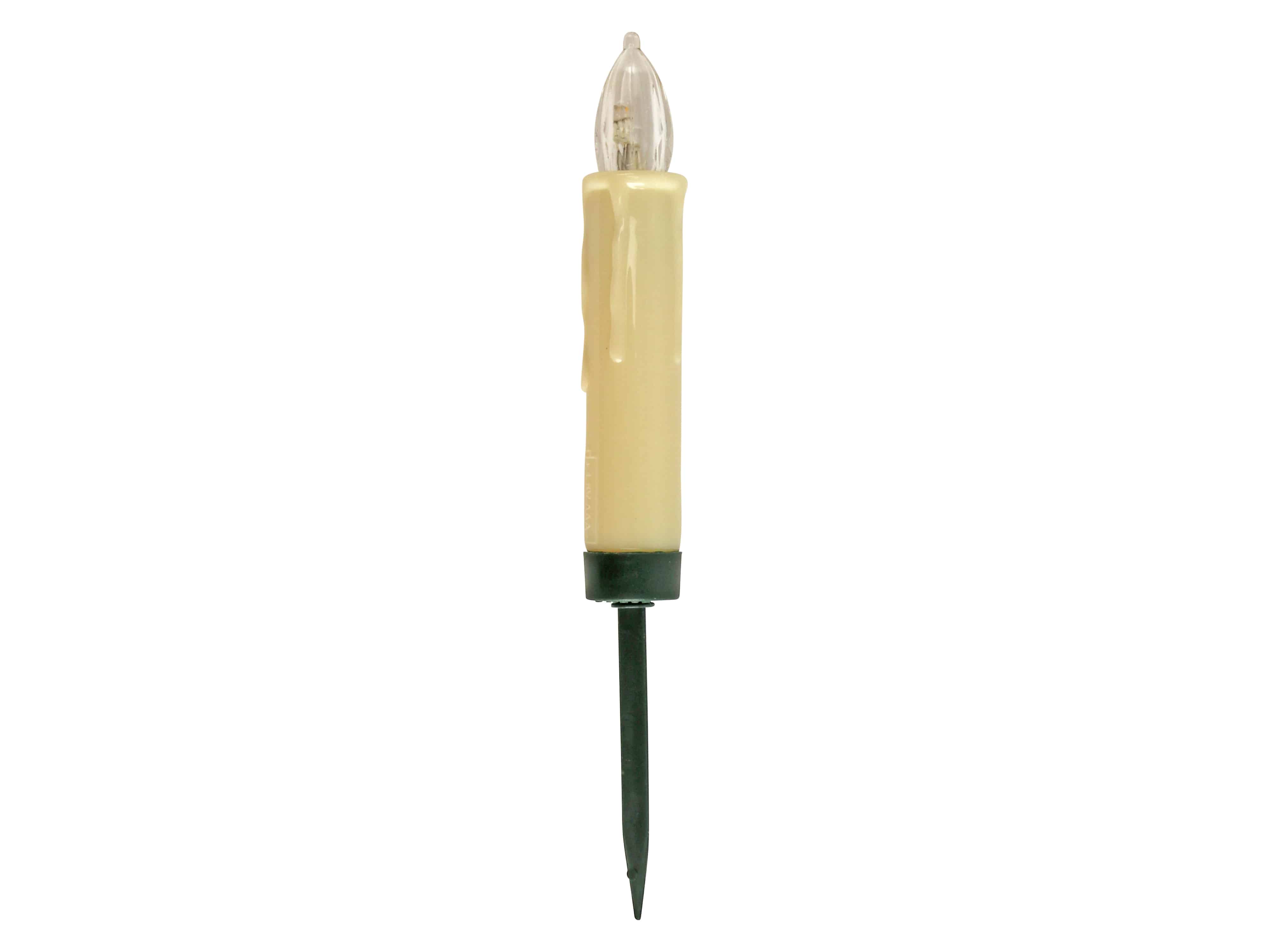 Kabellose LED-Christbaumkerzen, warmweiß, RGB, Dimmbar, Flackerfunktion, 15 Stück