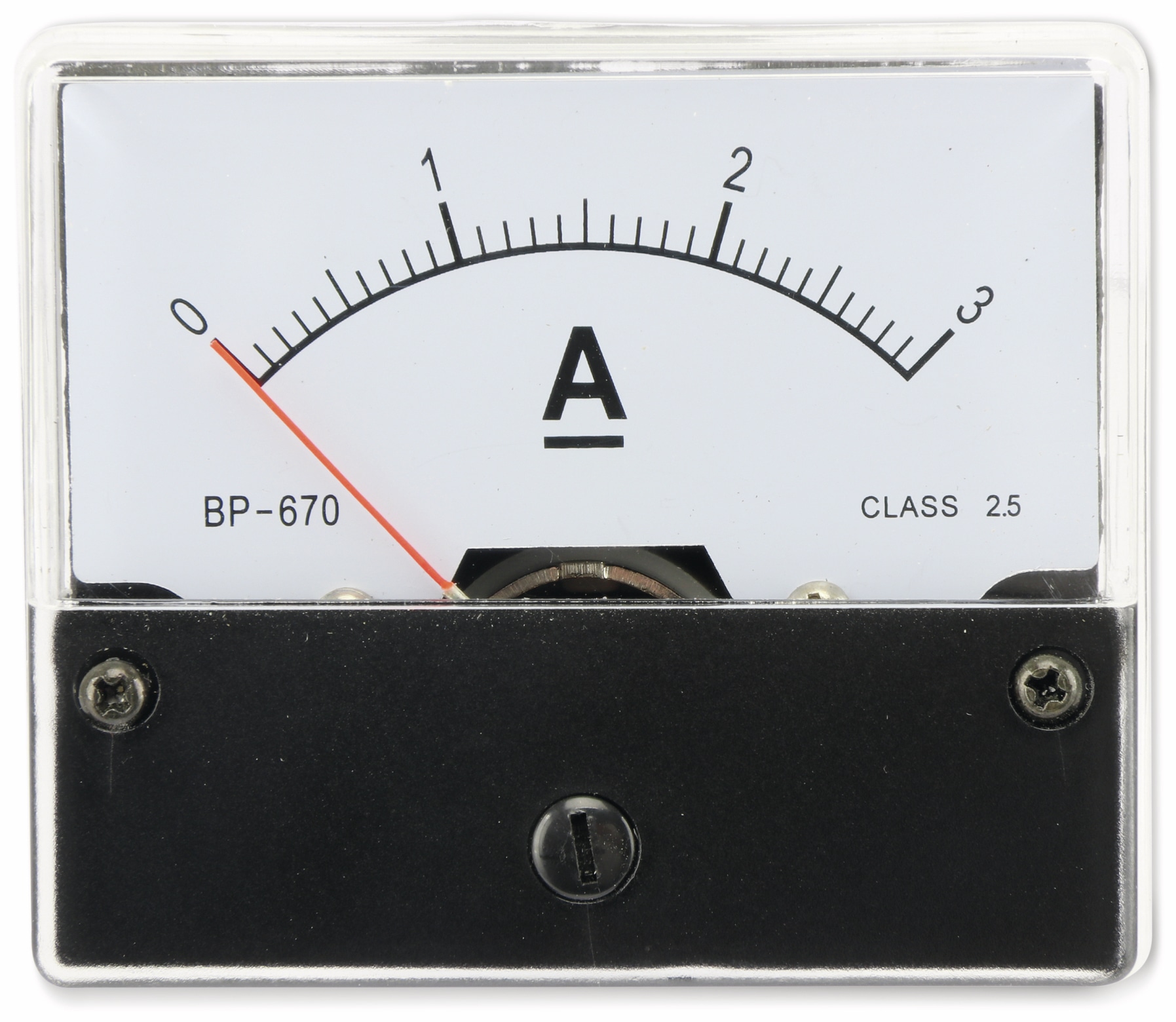 Drehspul-Einbauinstrument, 0...3 A-