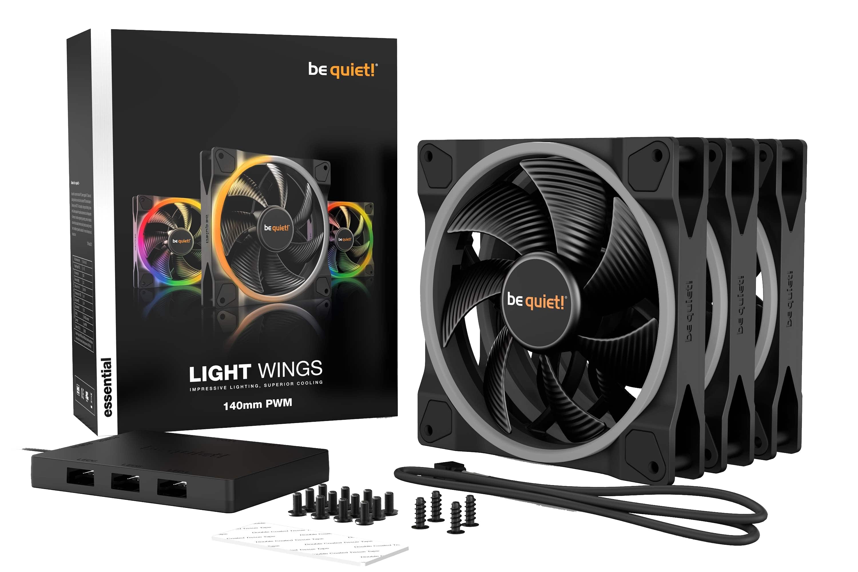 BE QUIET! Lüfter Light Wings 140mm PWM TriplePack BE QUIET! Lüfter Light Wings 140mm PWM TriplePack