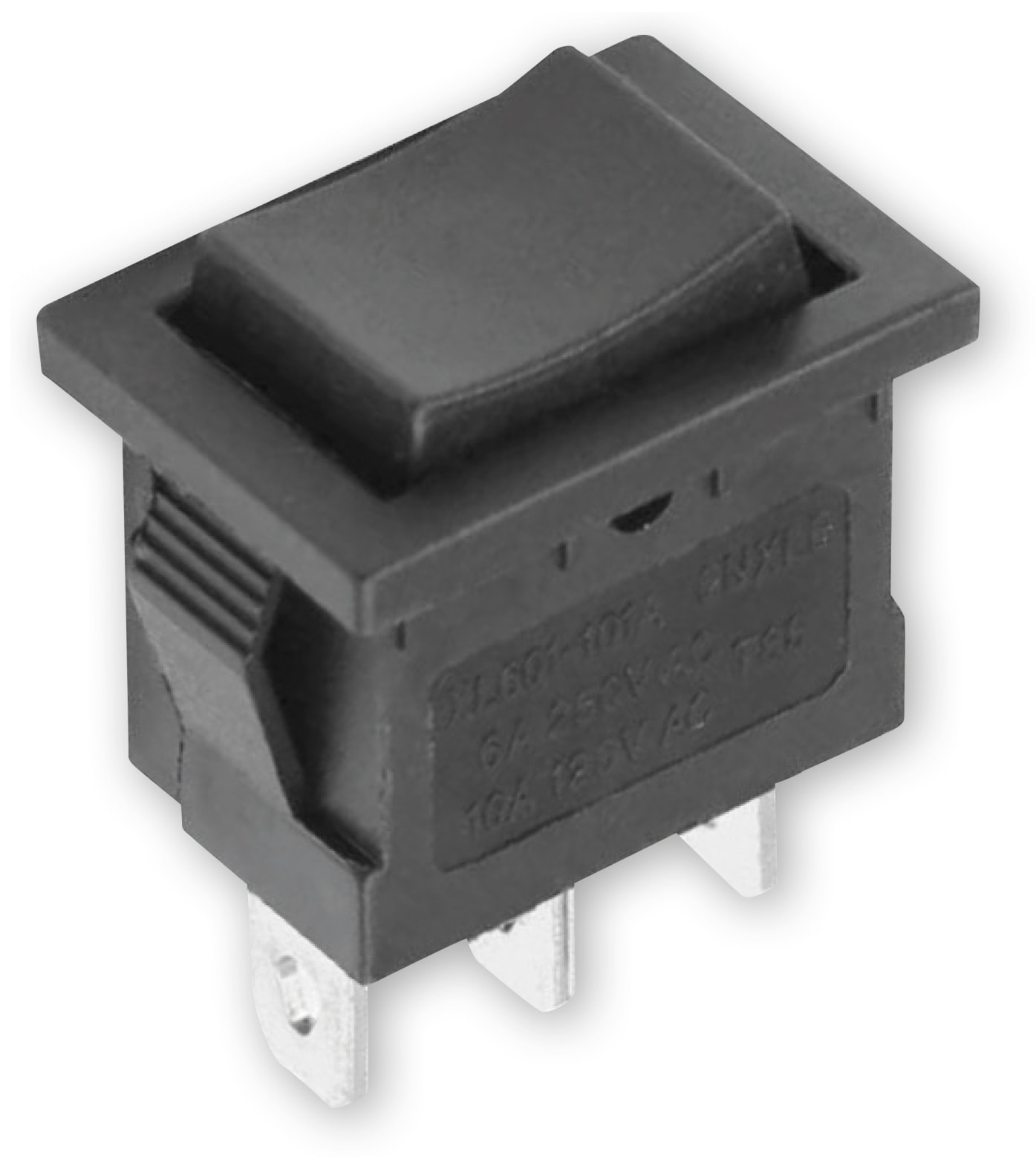 Snap-in Einbau Wippenschalter/-Taster XL601-101A, 6 A/250 V~ Snap-in Einbau Wippenschalter/-Taster XL601-101A, 6 A/250 V~