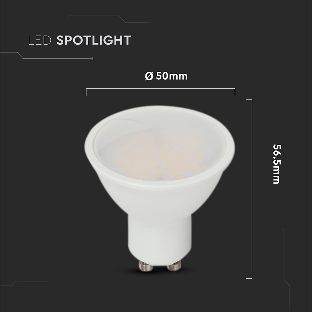 V-TAC LED-Lampe VT-218786, GU10, EEK: F, 10 W, 1000 lm, 3000 K V-TAC LED-Lampe VT-218786, GU10, EEK: F, 10 W, 1000 lm, 3000 K