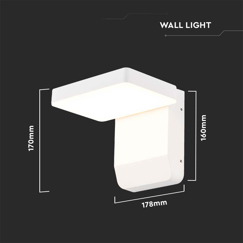 V-TAC LED-Wandleuchte VT-11020, EEK: E, 17 W, 2580 lm, 4000 K, weiß V-TAC LED-Wandleuchte VT-11020, EEK: E, 17 W, 2580 lm, 4000 K, weiß