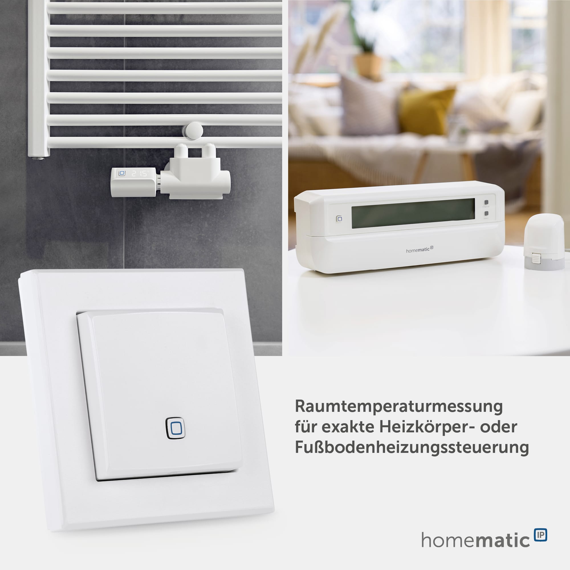 HOMEMATIC IP Smart Home 150181A0, Temp. und Luftfeucht. Sensor