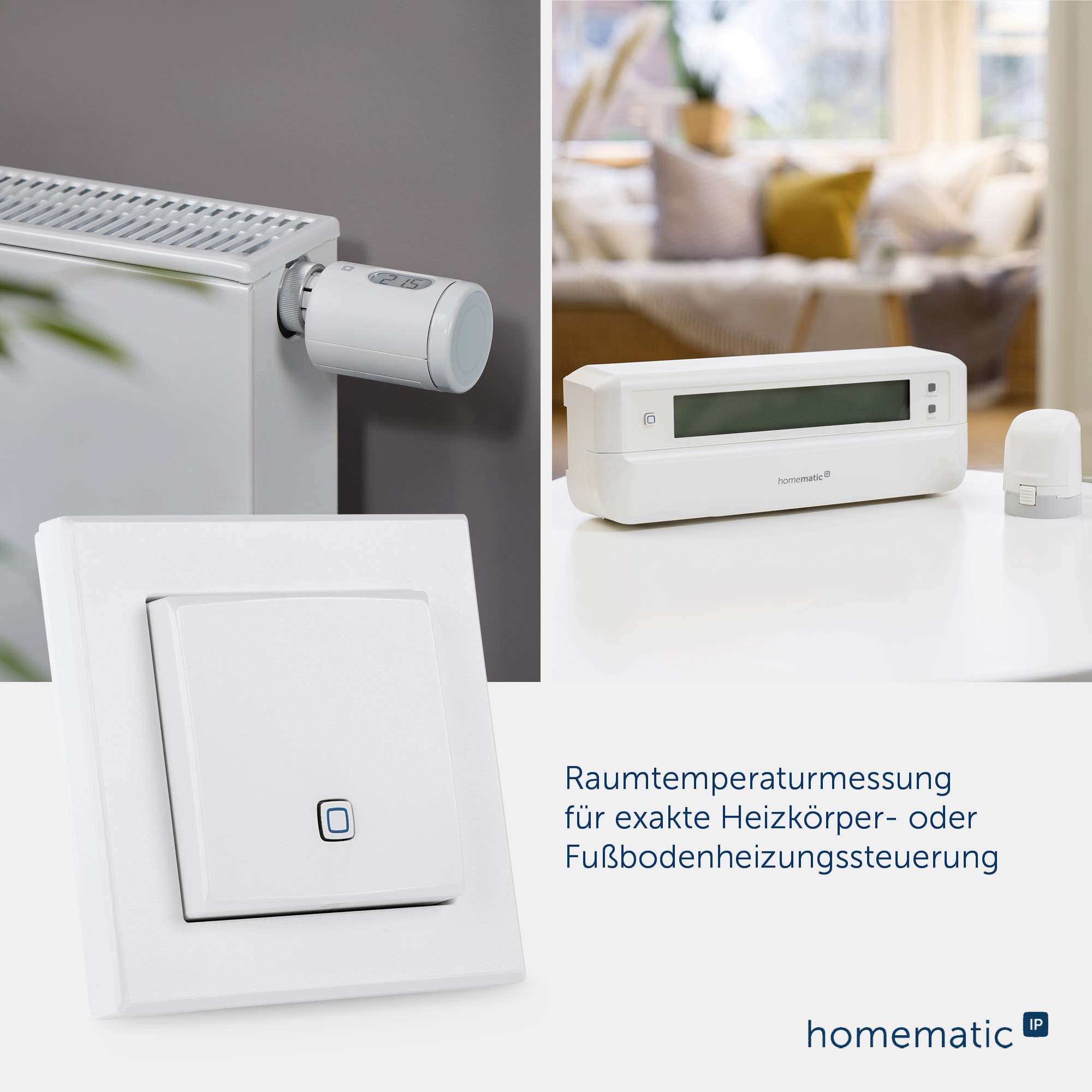 HOMEMATIC IP Smart Home 150181A0, Temp. und Luftfeucht. Sensor