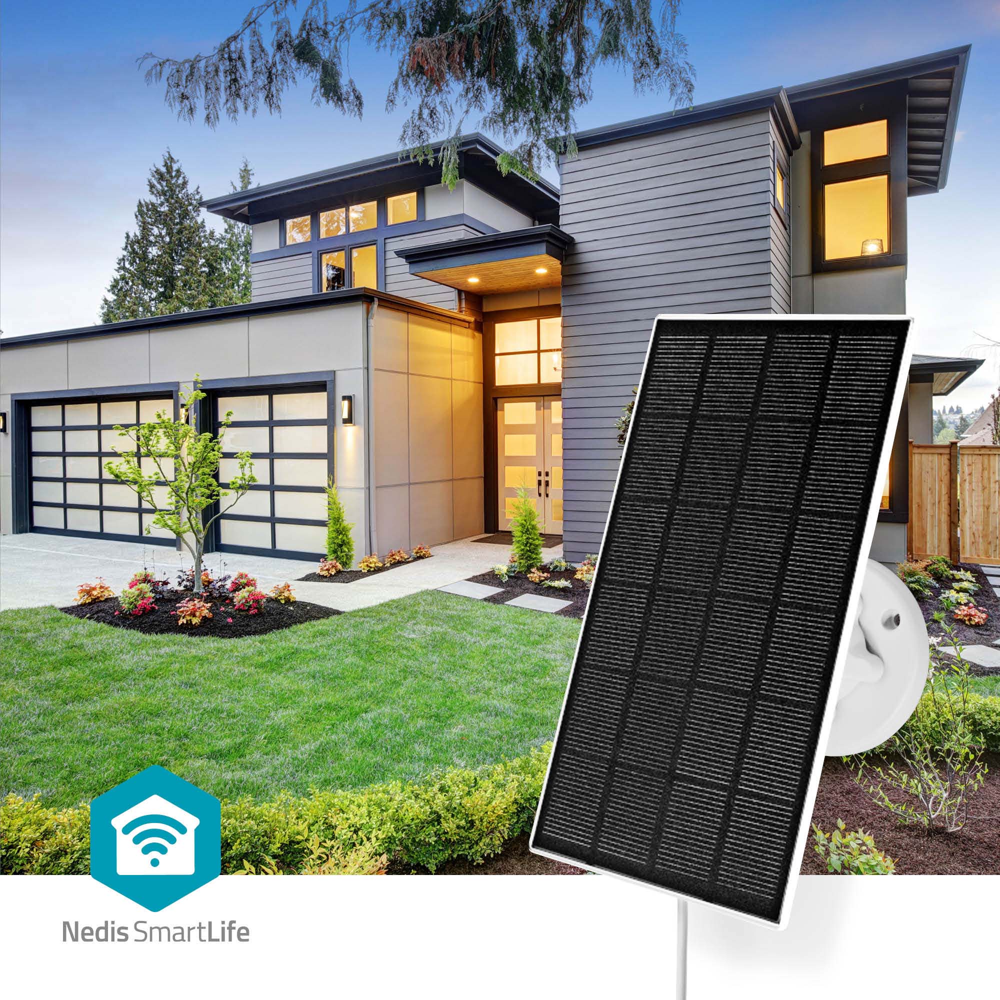 NEDIS Solarpanel Sonnenkollektor, 3 W, 3 m Kabellänge