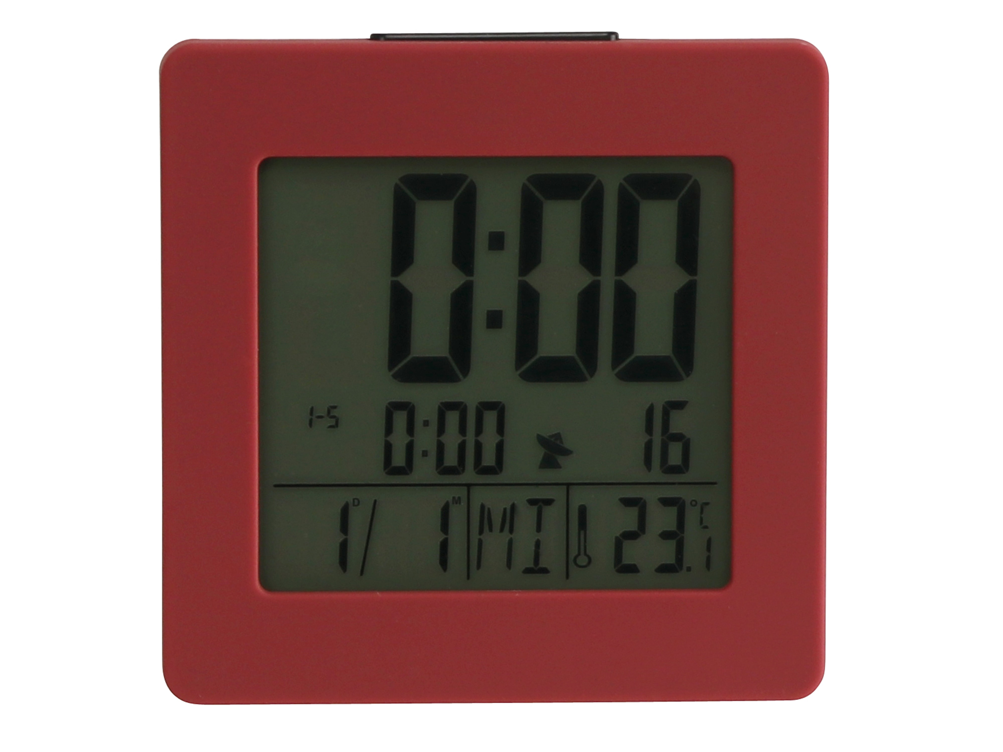 Funkwecker, digital, 51140/05, rot, B-Ware Funkwecker, digital, 51140/05, rot, B-Ware