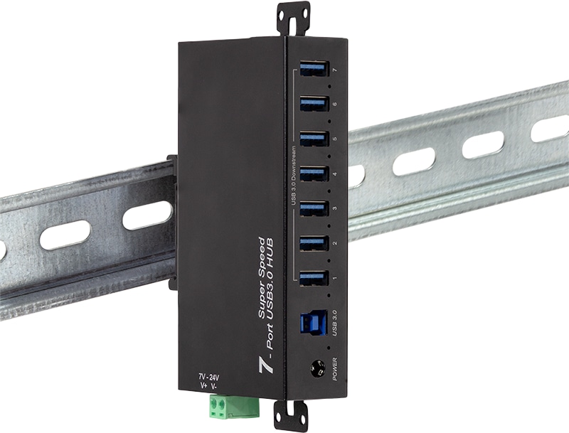 LOGILINK USB-Hub UA0444 7-Port Industrie
