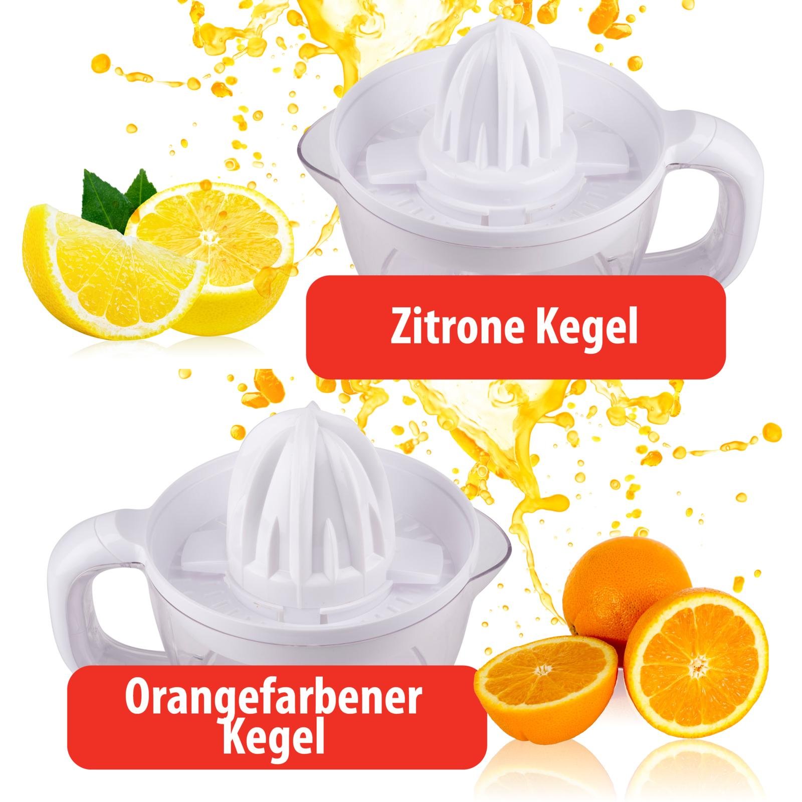 ALPINA Saftpresse, 0,7 Liter, Ziruspresse, 2 Presskegel, 25 W, weiß ALPINA Saftpresse, 0,7 Liter, Ziruspresse, 2 Presskegel, 25 W, weiß