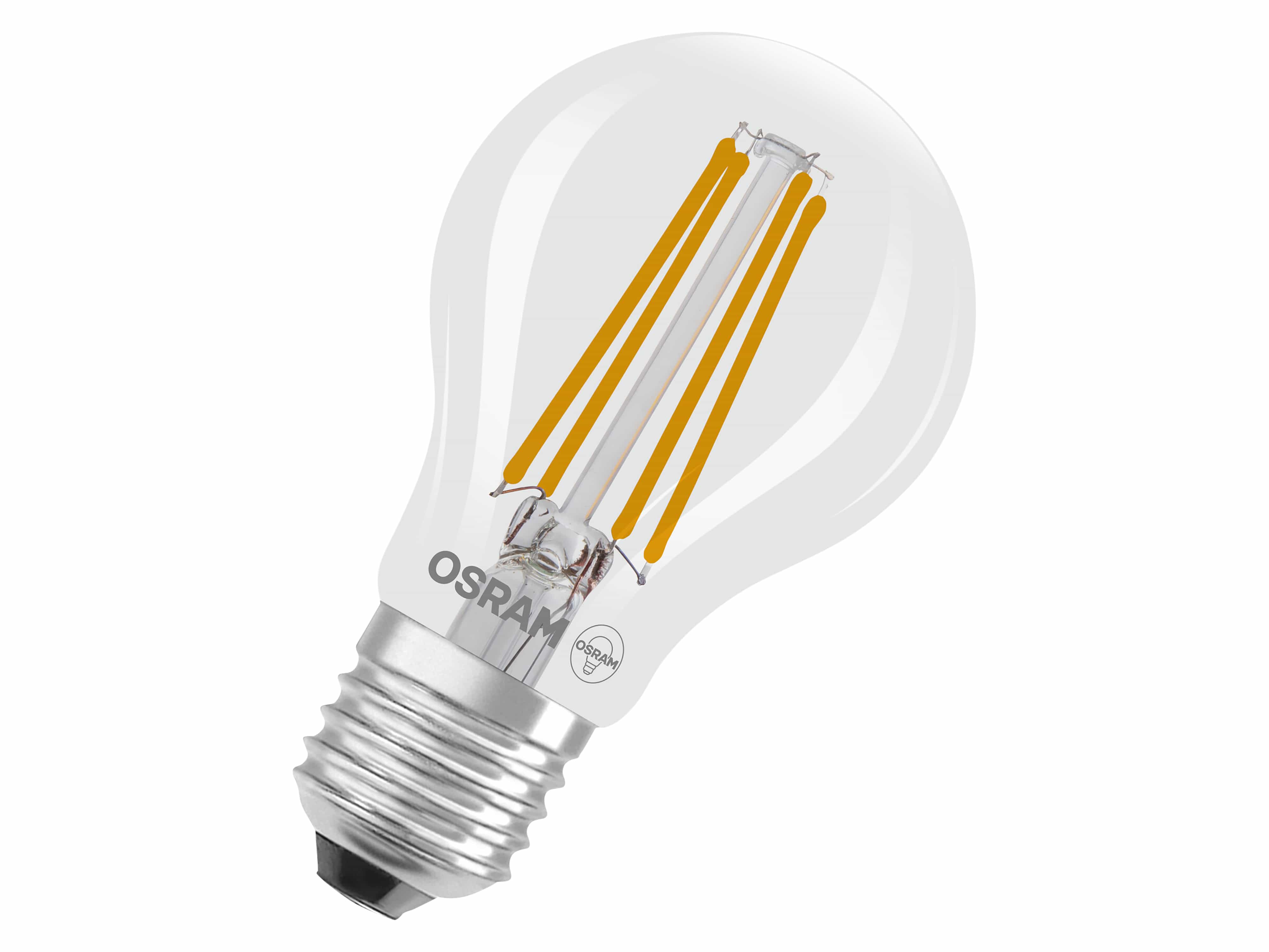 OSRAM LED-Lampe, Kolbenform, E27, 3,8 W, 2700 K, EEK: A, 806 lm, warmweiß