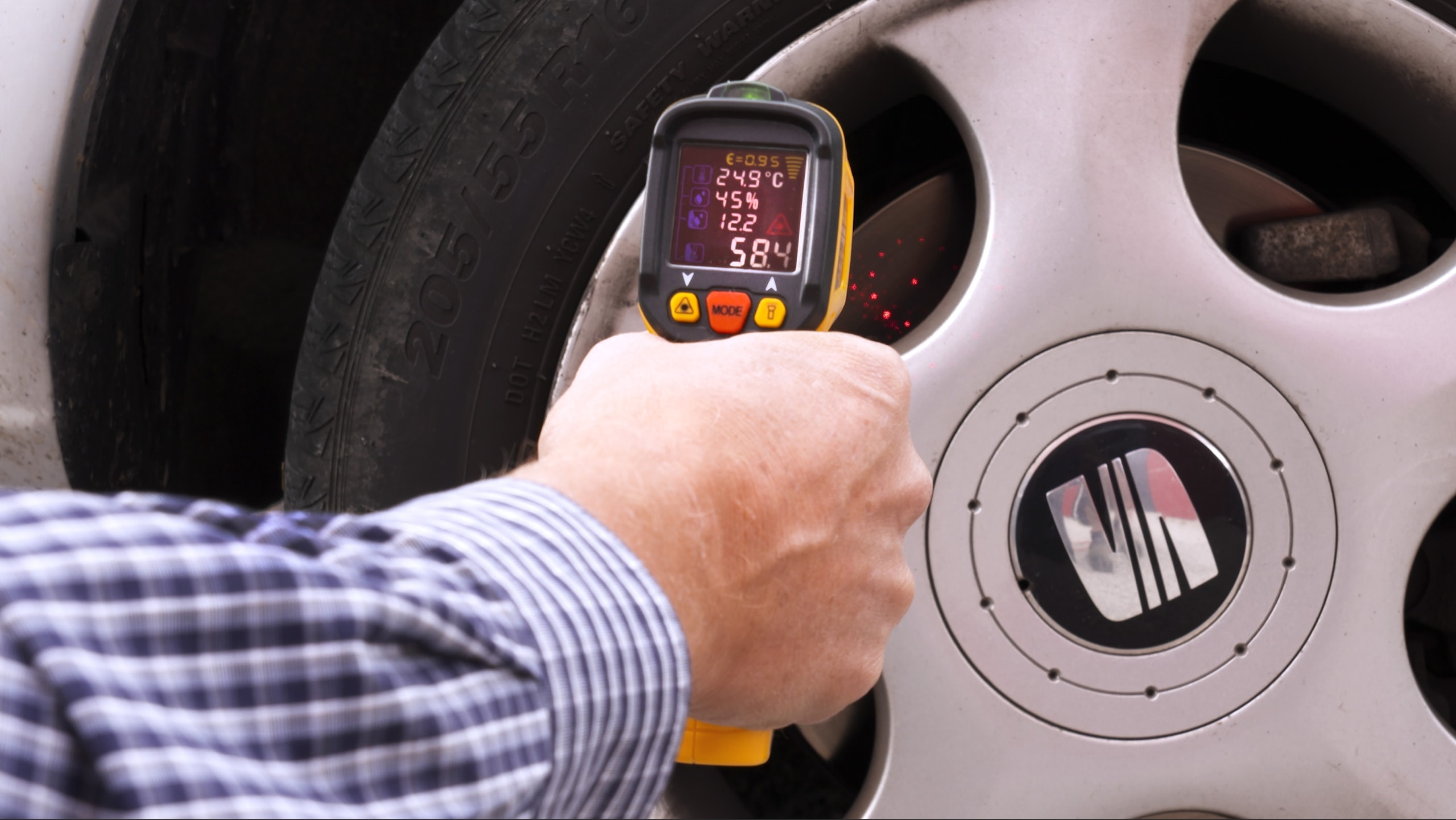 PANCONTROL Infrarot-Thermometer PAN IR-T800+, 12:1, mit Laser-Messkreisanzeige