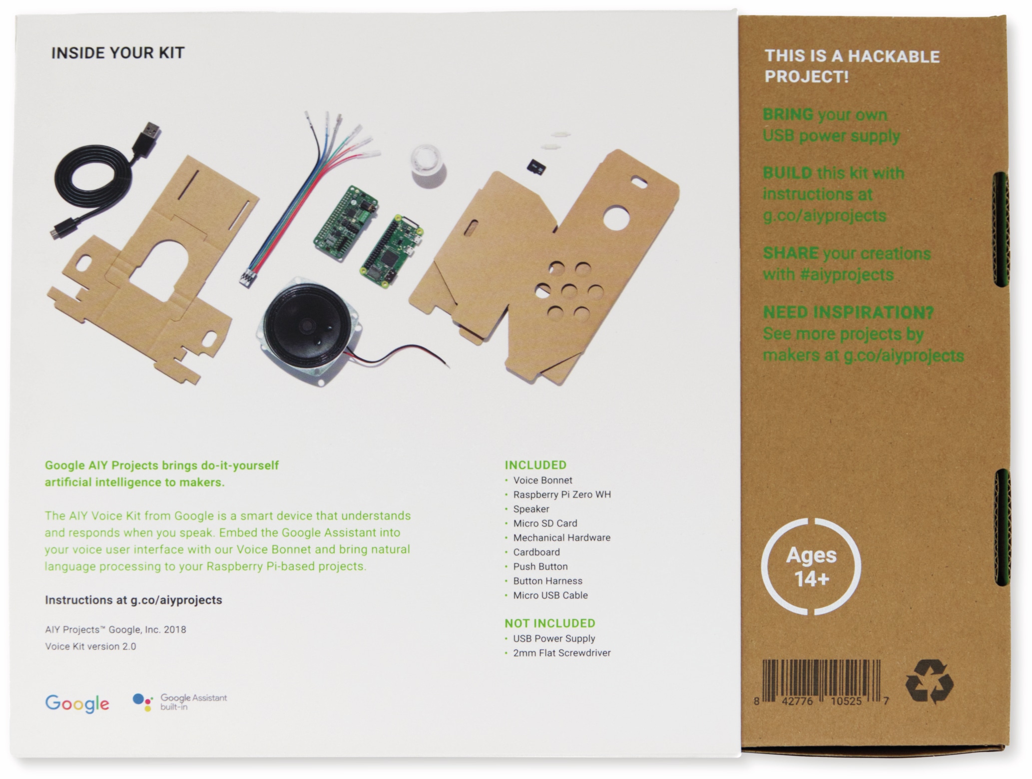 Google AIY Voice Kit v2: maschinelles Lernen zum Selbermachen Google AIY Voice Kit v2: maschinelles Lernen zum Selbermachen