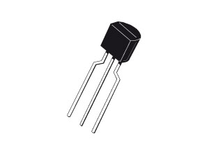 Transistor BC559C, PNP, 30 V, 0,1A, 0,5 W, TO92