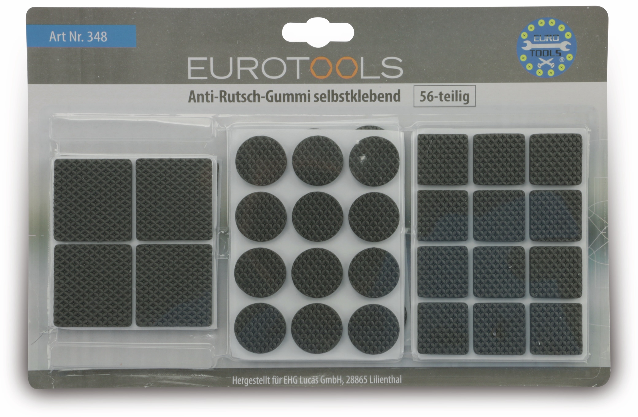 EUROTOOLS Möbelgleiter-Set 348-NBFR, 56-teilig
