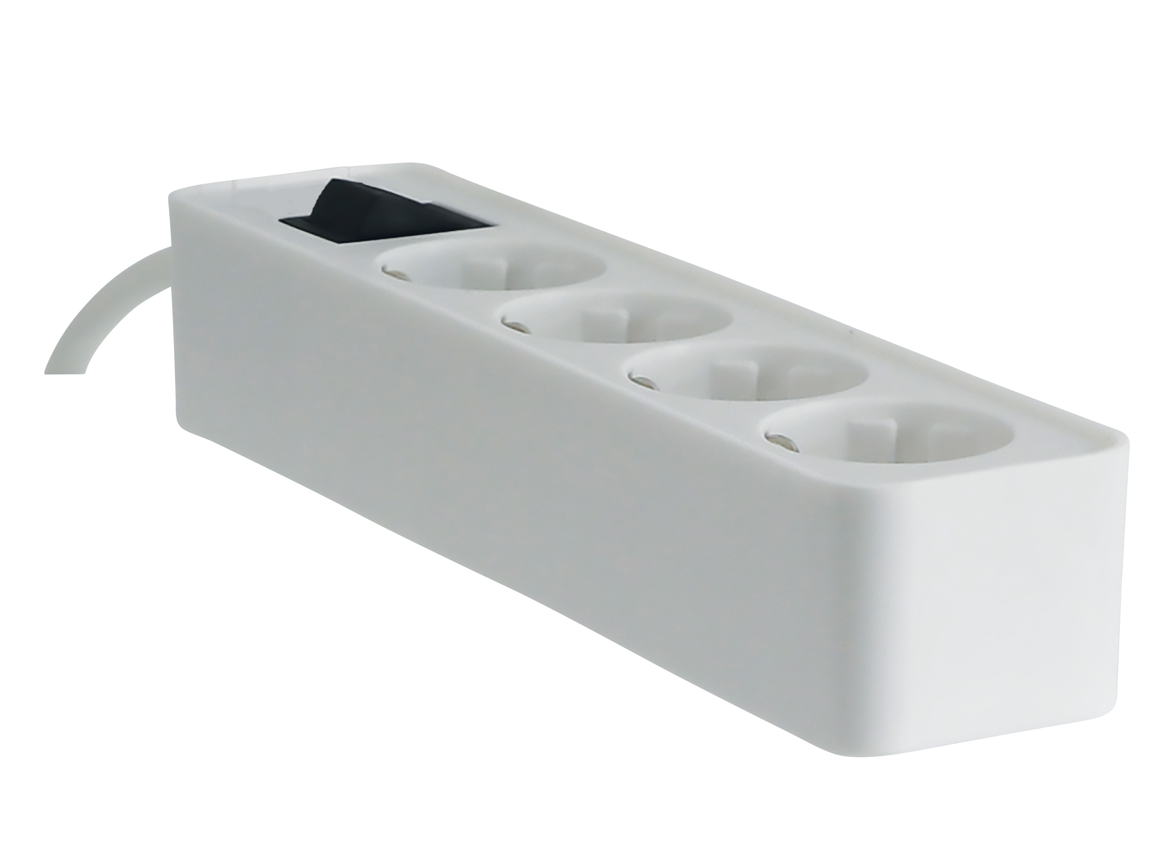 Steckdosenleiste 98745ws, 4-fach, mit Flachstecker Steckdosenleiste 98745ws, 4-fach, mit Flachstecker