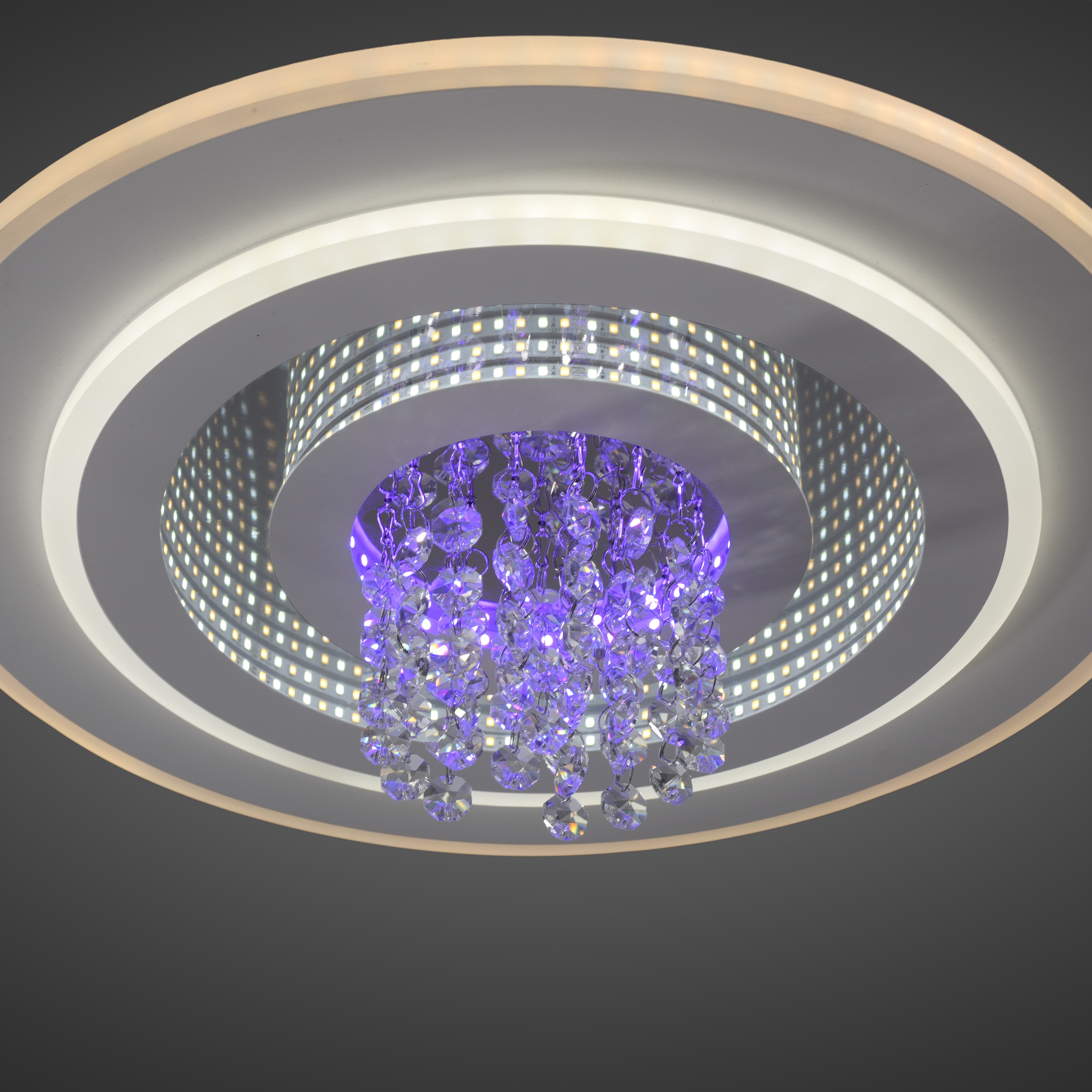 JUST LIGHT LED-Deckenleuchte 14518-16, 24W, 2800lm, CCT, RGB, IP20, weiß