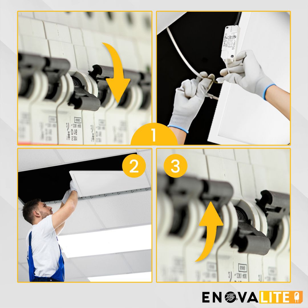 ENOVALITE LED-Panel, 36 W, 3600 lm, EEK: F, 1200x300 mm, 4000 K