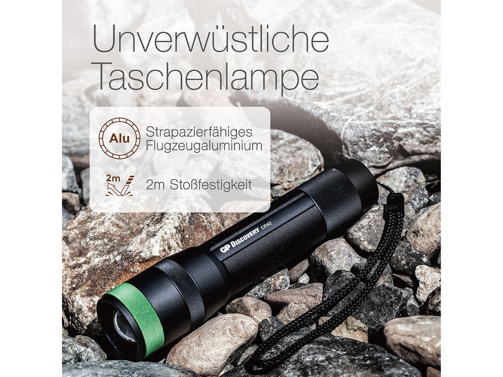 GP LED-Taschenlampe Discovery CR42, 1000 lm, 170 m