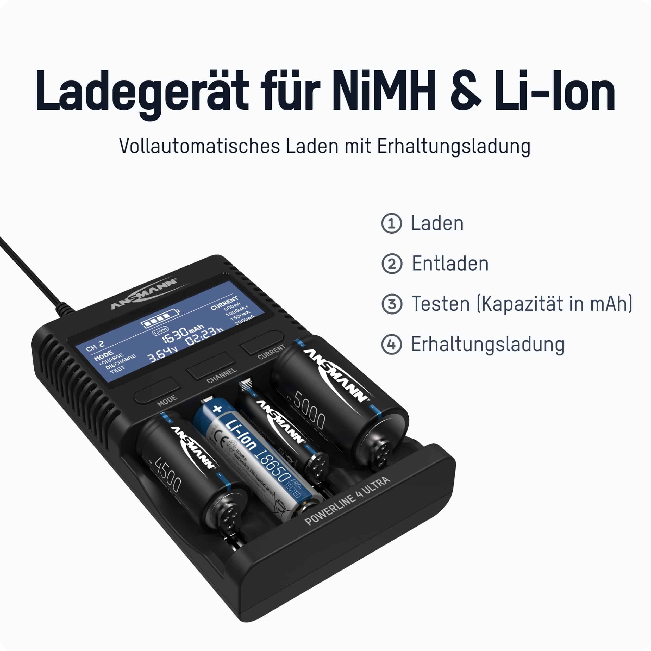 ANSMANN Ladegerät Powerline 4 Ultra