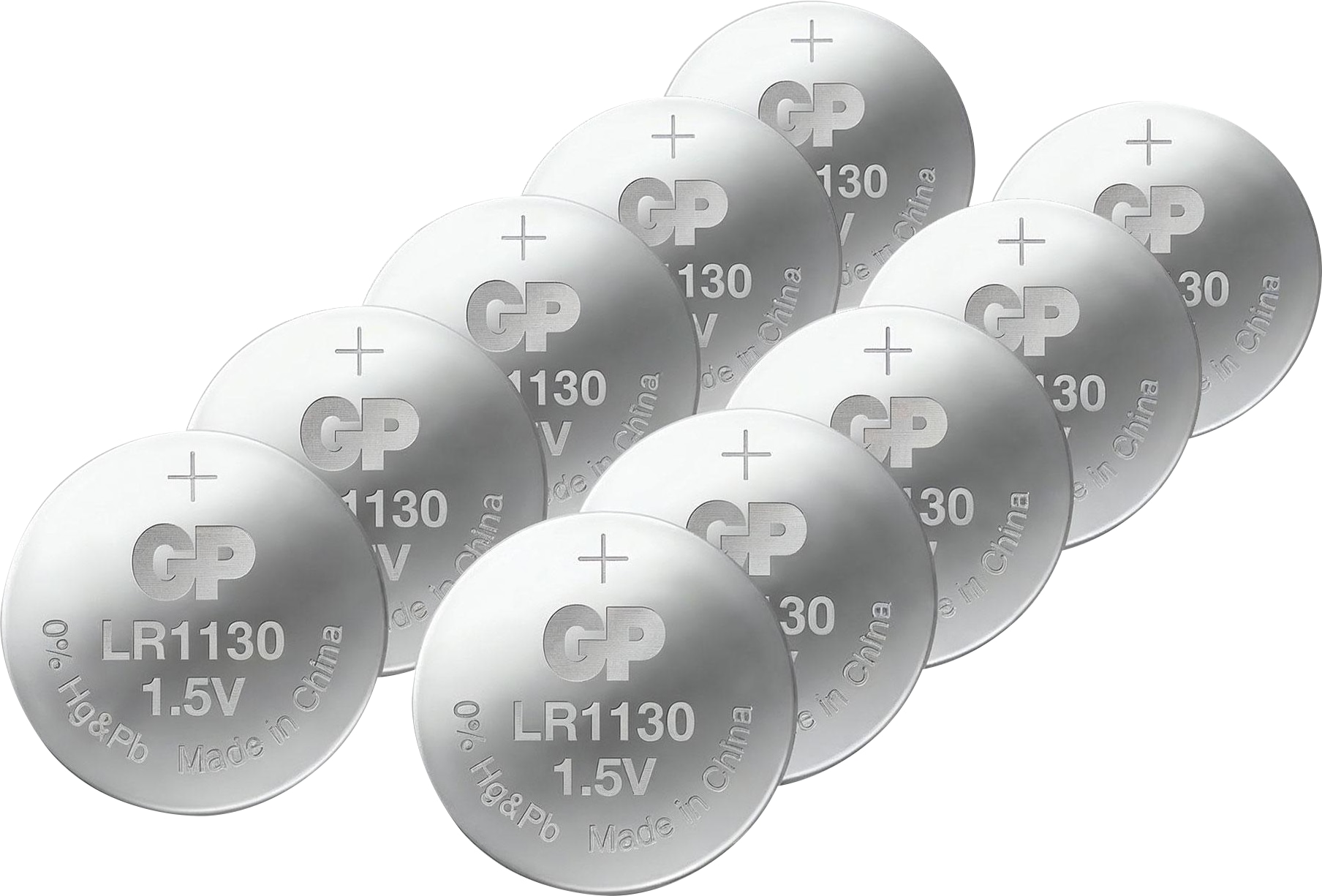 GP Ultra Plus, 189 Alkaline Knopfzelle, 1,5 V, 10 Stück GP Alkaline-Knopfzelle LR54 V10GA, 1,5V, 10 Stück