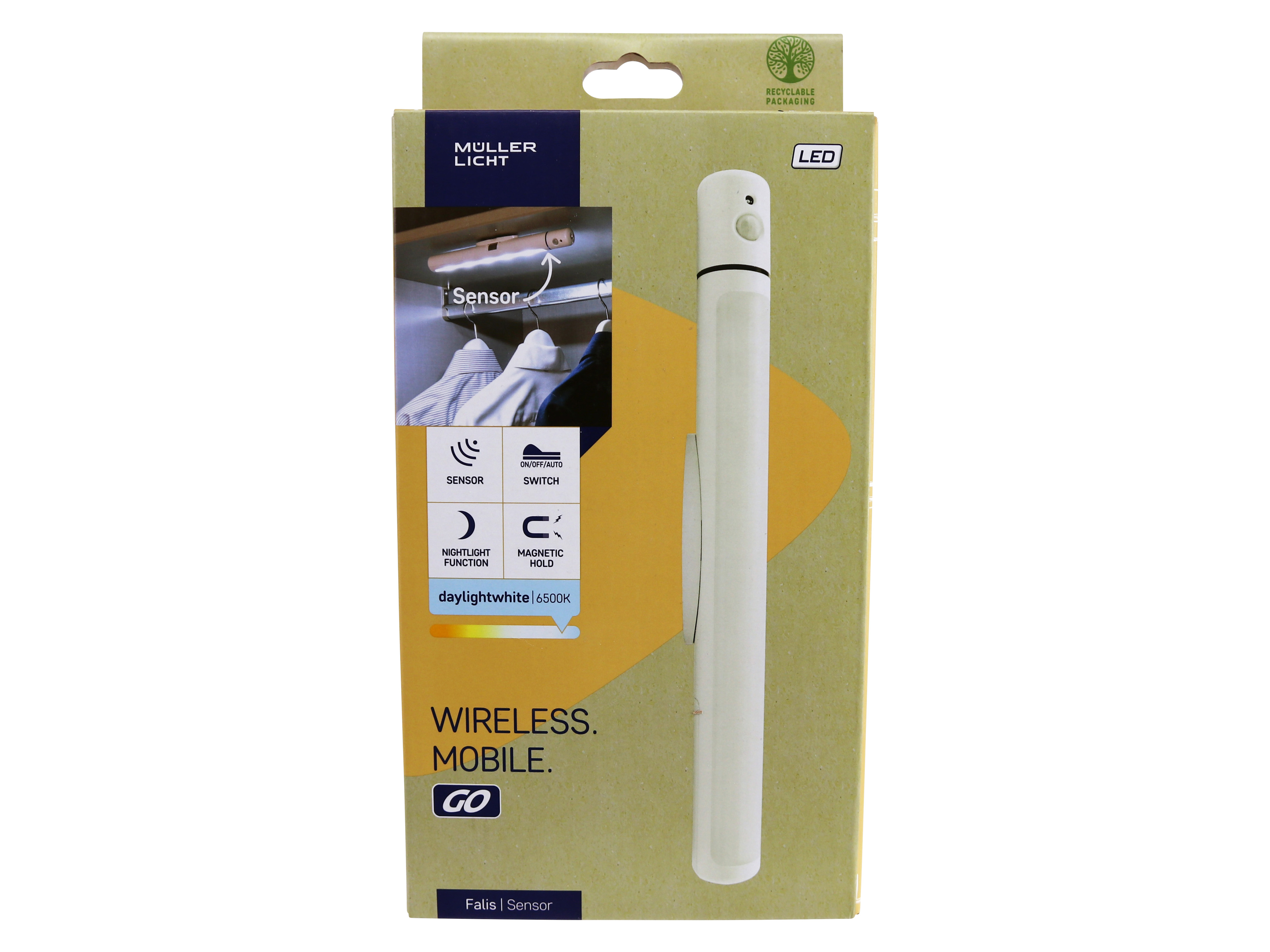 LED-Orientierungslicht MÜLLER LICHT, Falis, 6500K, Batteriebetrieb