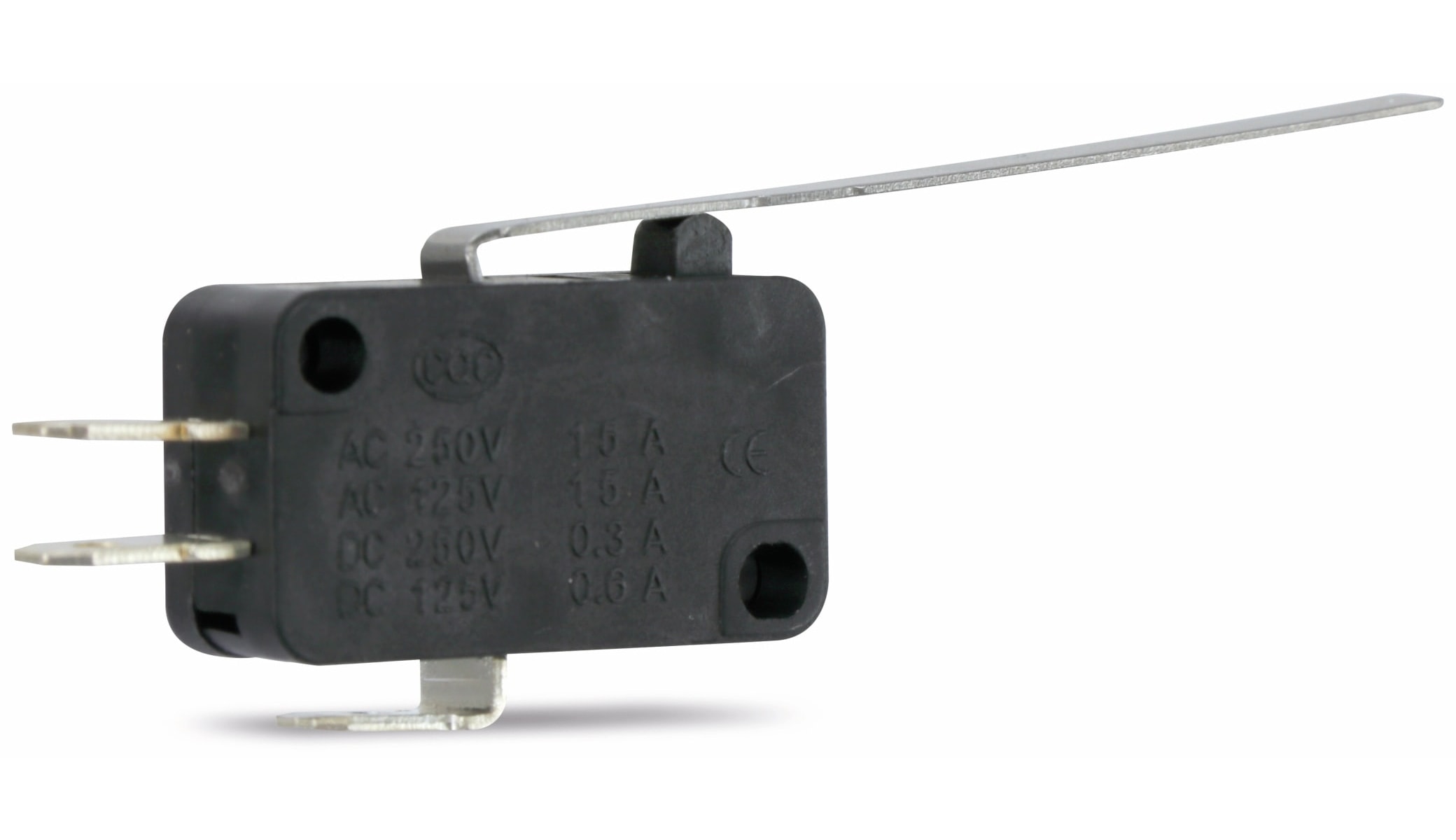 Miniatur-Schnappschalter MS-D, mit Zusatzbetätiger 52 mm