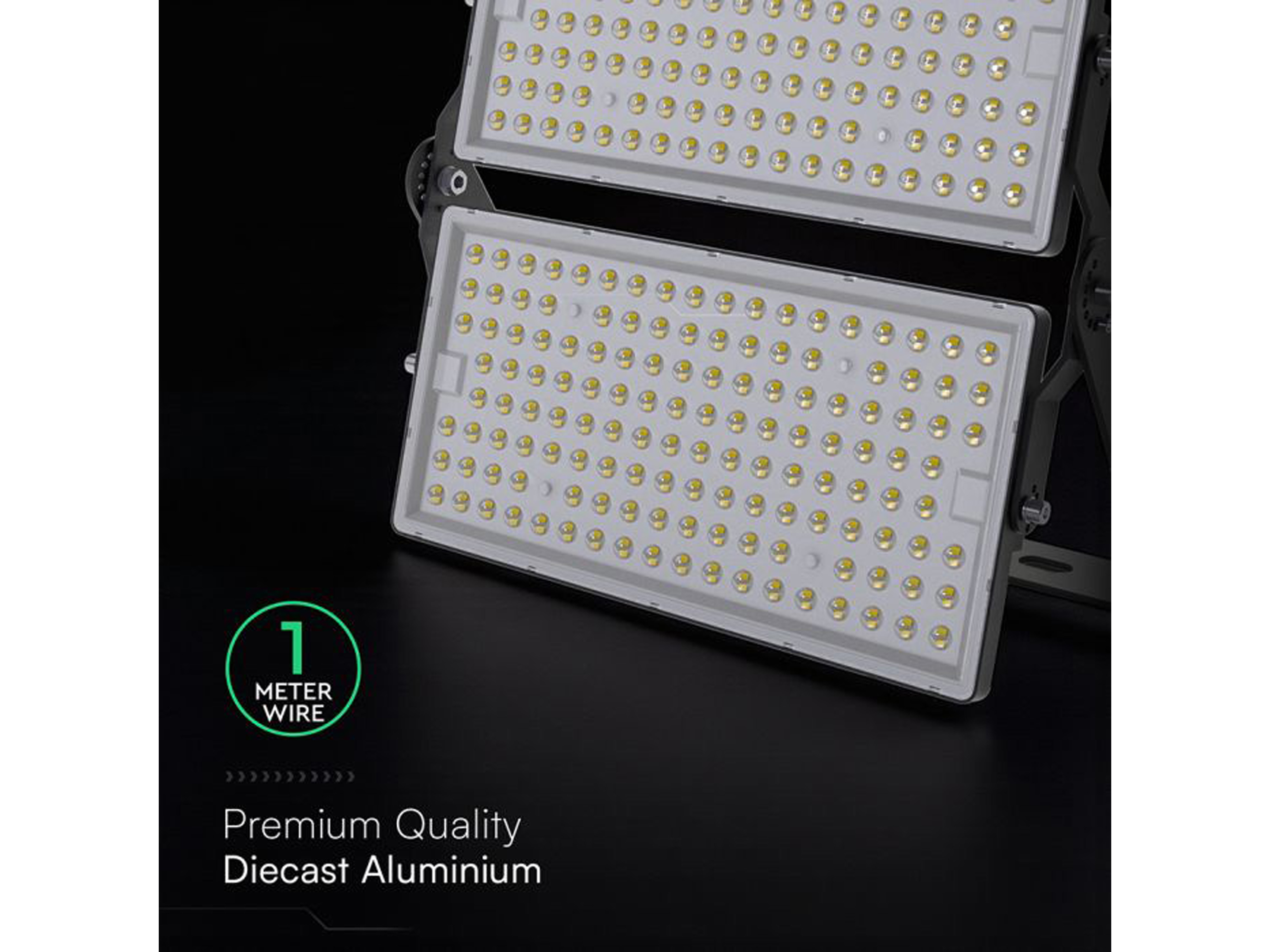 V-TAC LED-Fluter VT-48500, 500W, 6500K, EEK: D, 67500lm, kaltweiß, IP65, schwarz